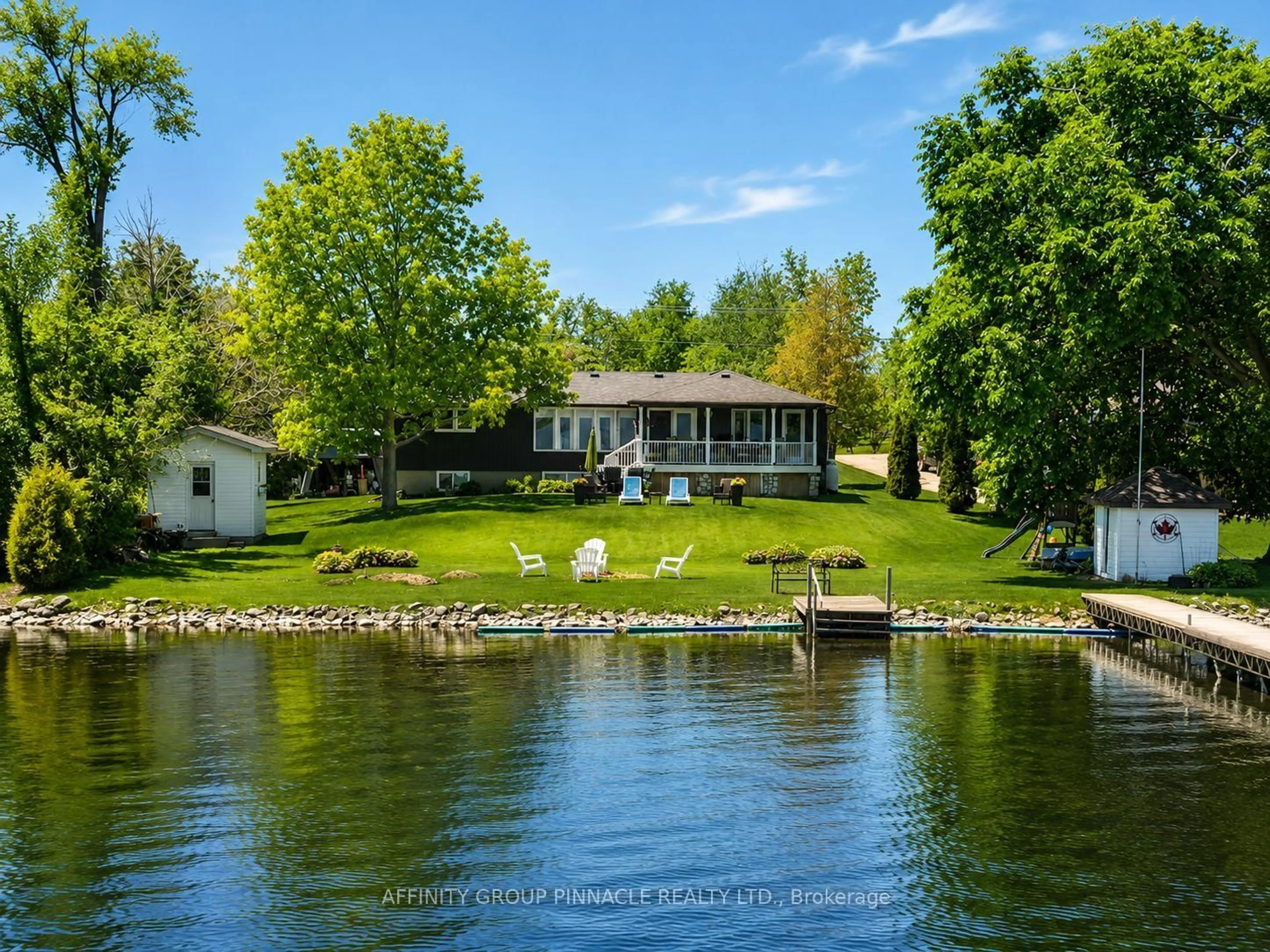 A pic from outside/outdoor area/front of a property/back of a property/a pic from drone, water/lake/river/ocean view for 47 Alton Rd, Kawartha Lakes Ontario K0M 1G0