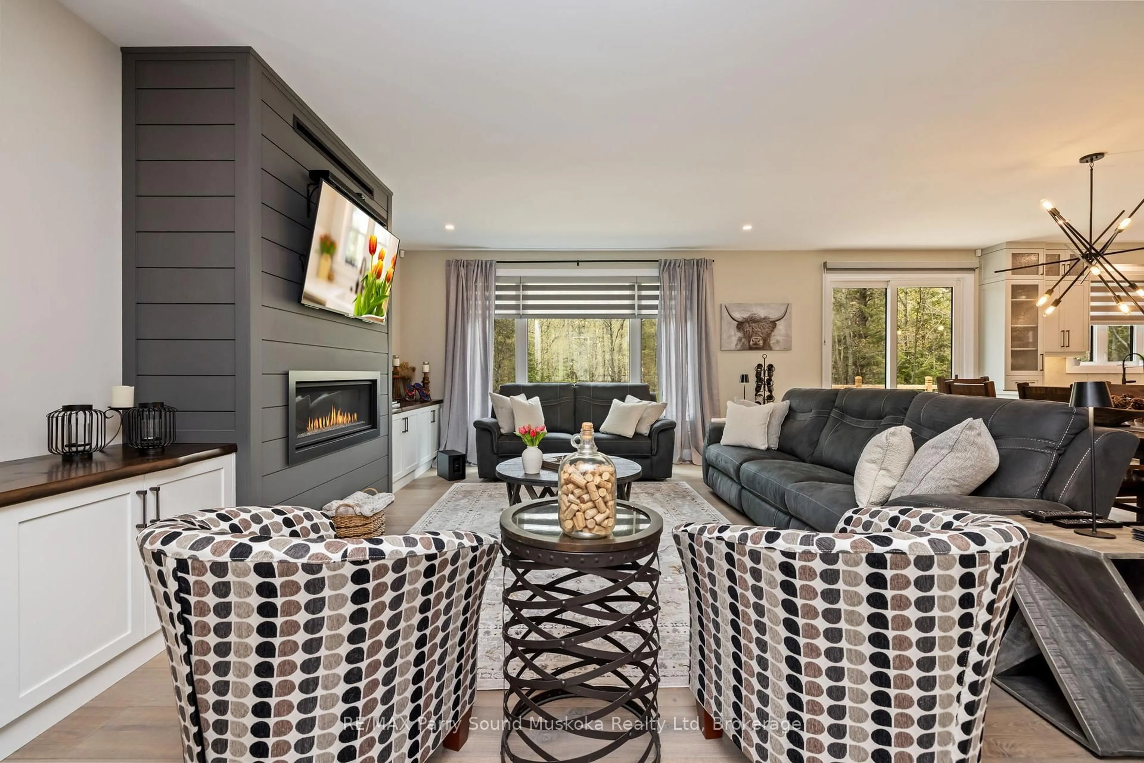 Living room with furniture, unknown for 270 Nobel Rd, McDougall Ontario P2A 2W9