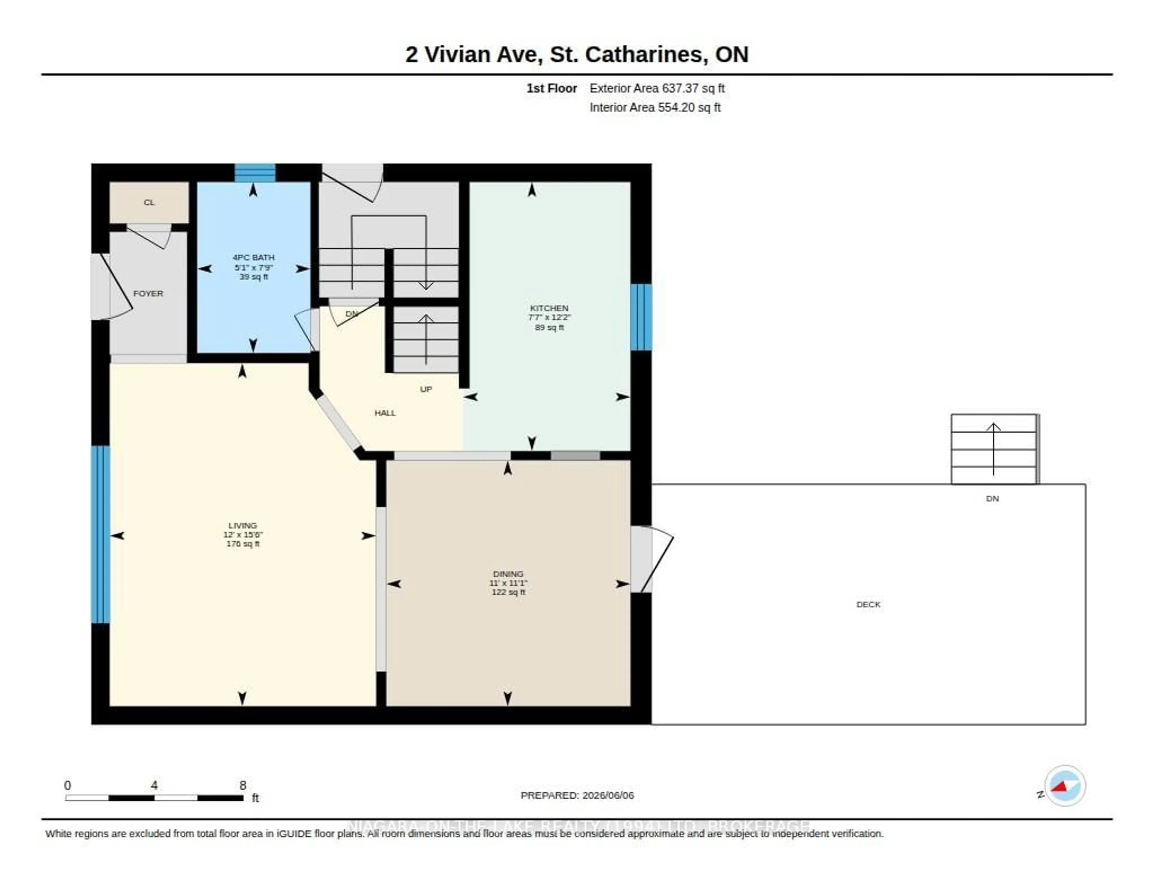 Floor plan for 2 Vivian Ave, St. Catharines Ontario L2M 5X7