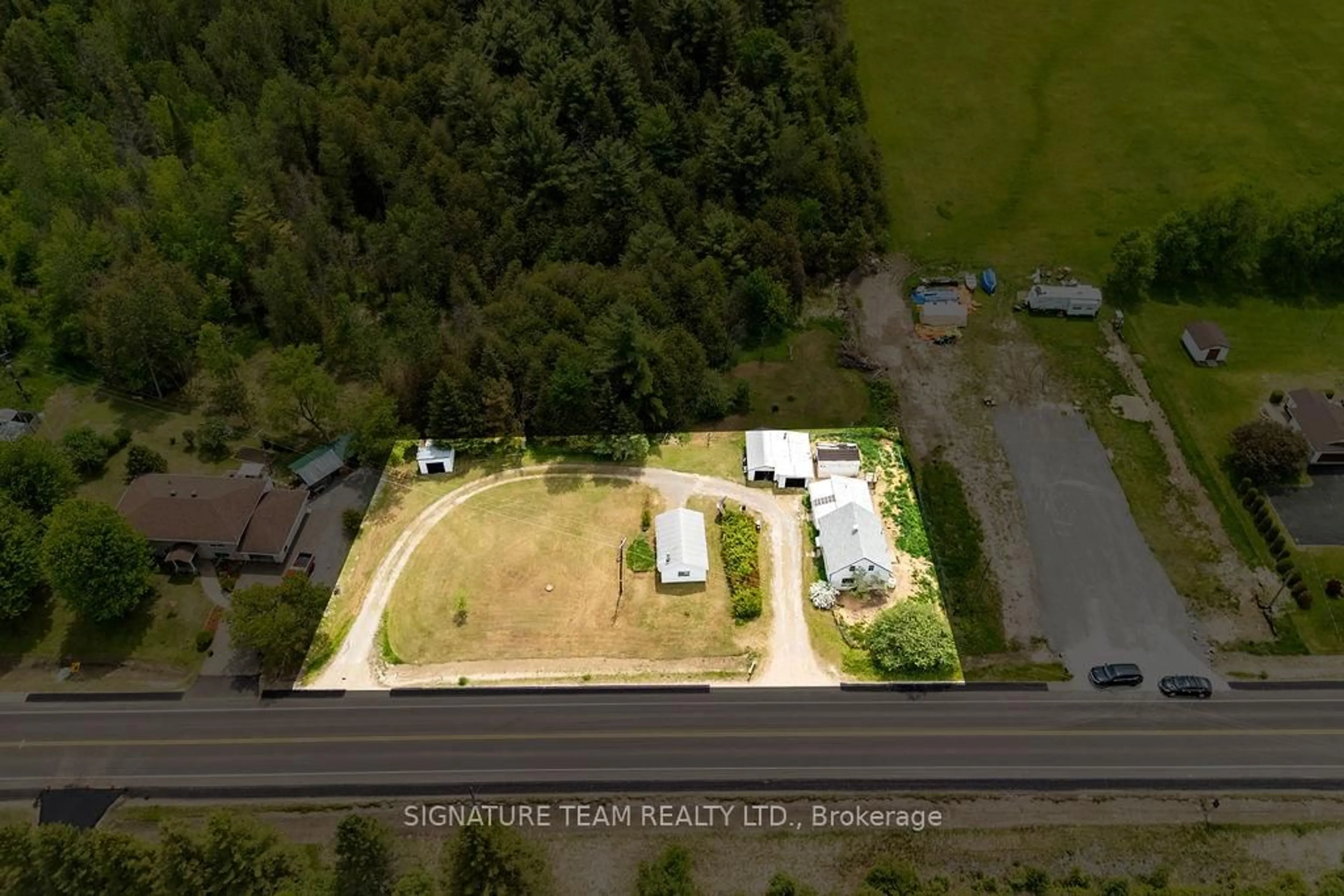 A pic from outside/outdoor area/front of a property/back of a property/a pic from drone, unknown for 83 Foymount Rd, Eganville Ontario K0J 1T0