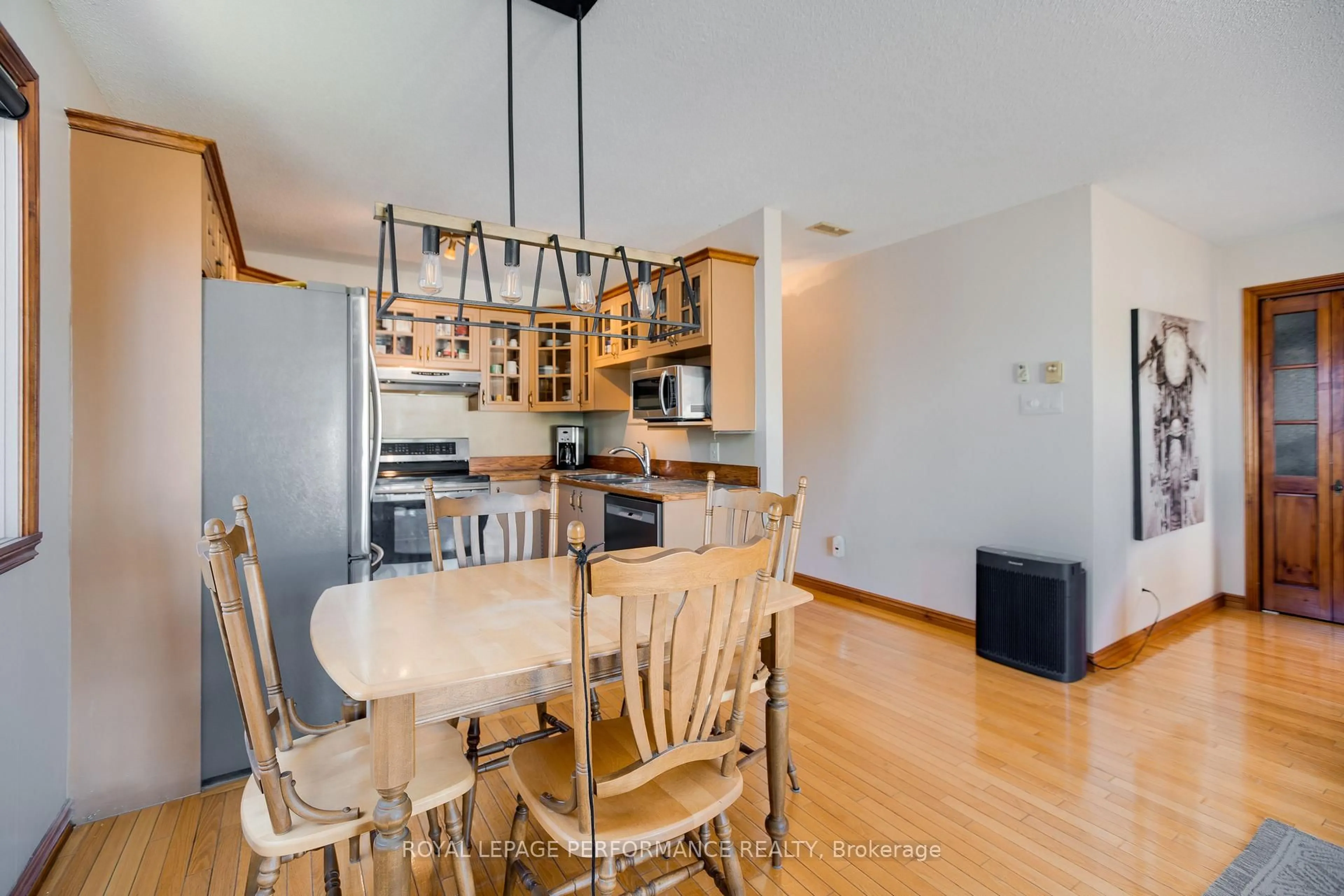 Open concept kitchen, wood/laminate floor for 433 Tupper St, Hawkesbury Ontario K6A 3L9