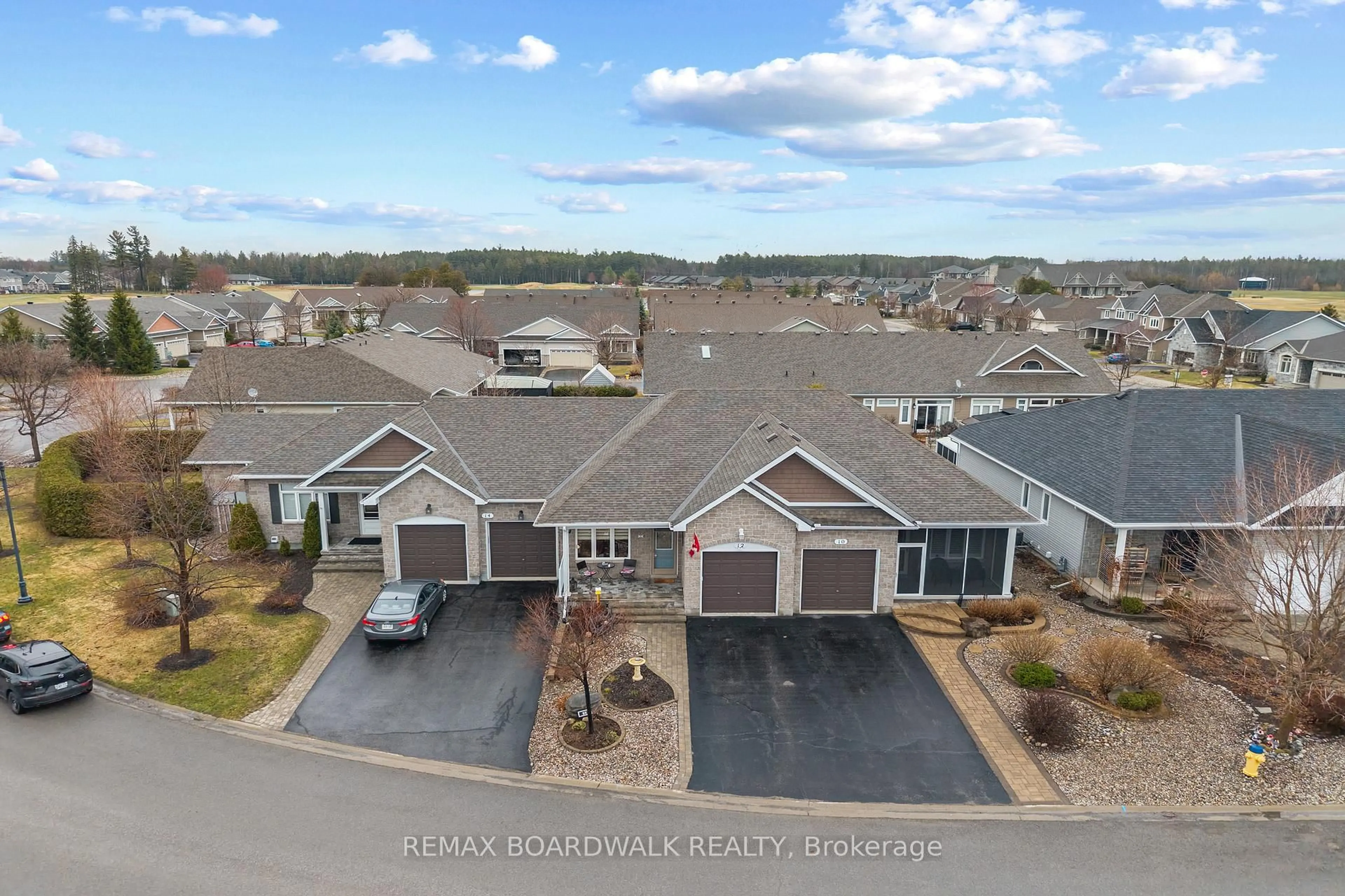 A pic from outside/outdoor area/front of a property/back of a property/a pic from drone, unknown for 12 Royalty Way, North Grenville Ontario K0G 1J0