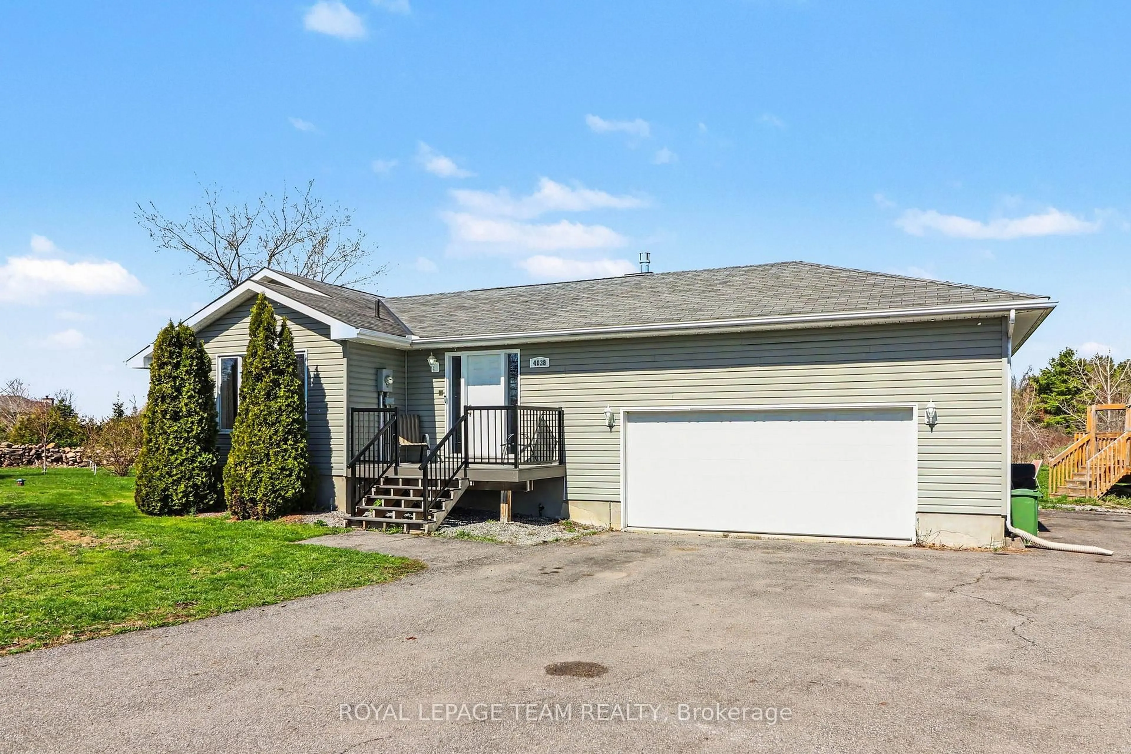 Home with vinyl exterior material, street for 4038 Calbrent Way, Osgoode Ontario K0A 2W0