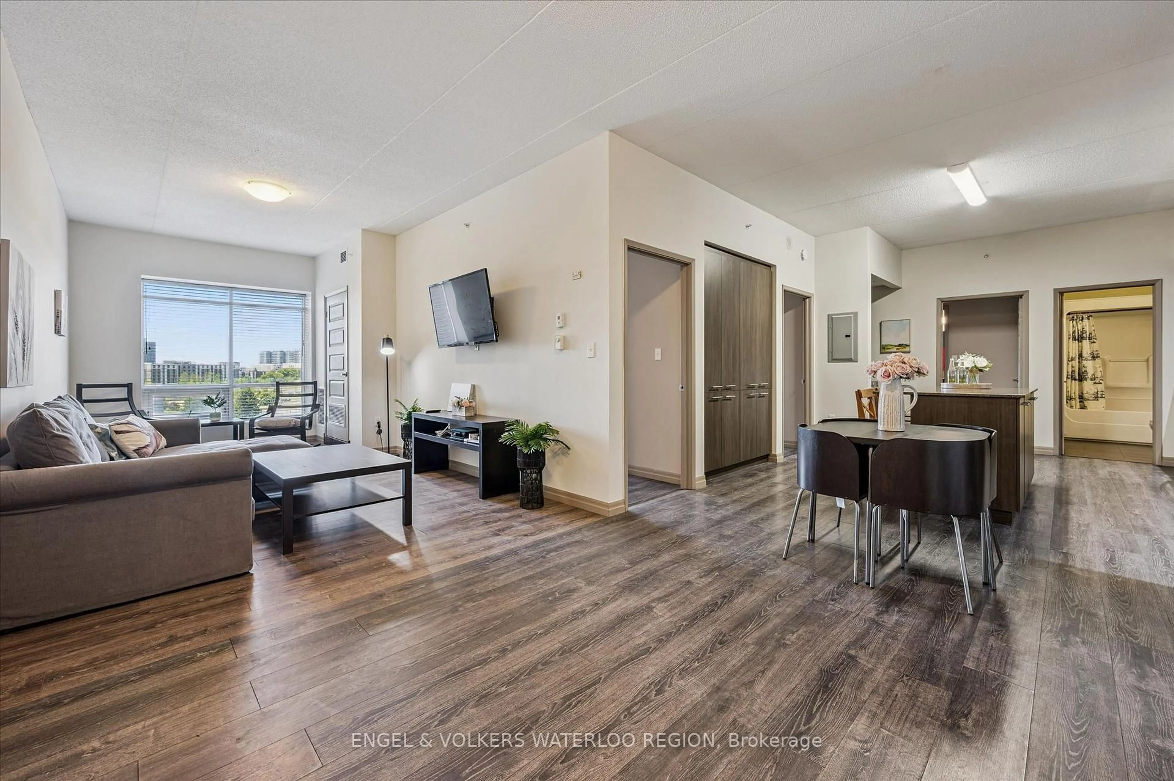 Living room with furniture, unknown for 8 Hickory St #1004, Waterloo Ontario N2L 3H6