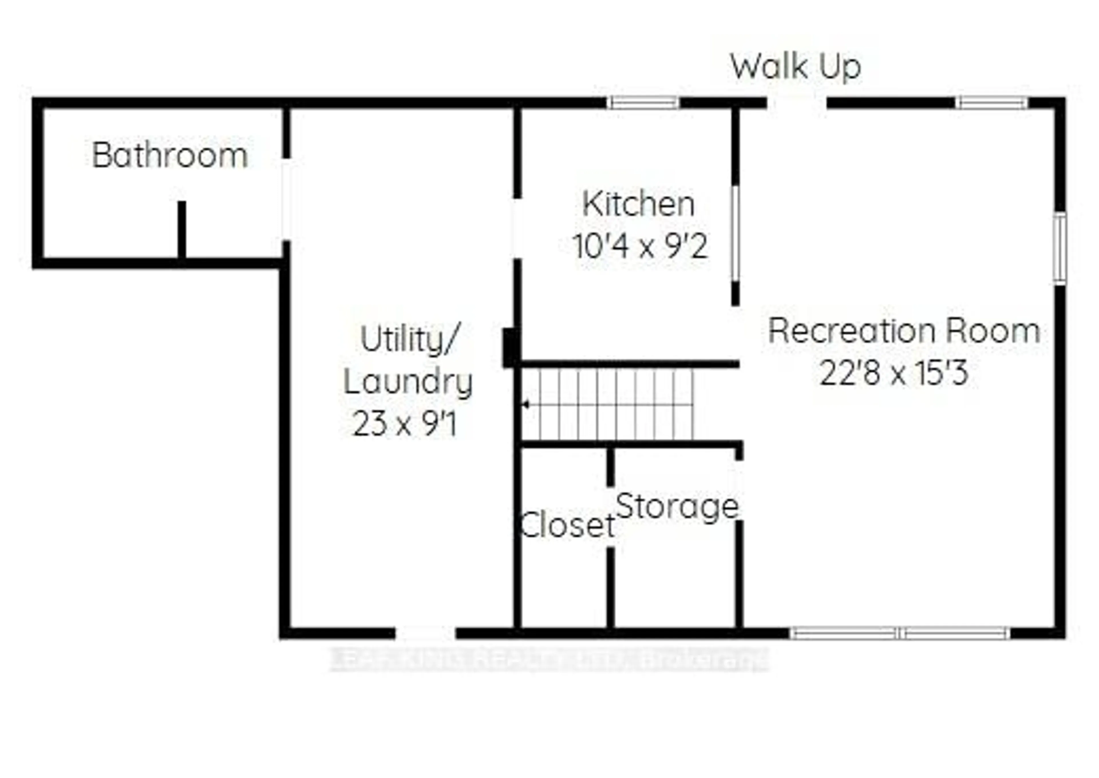 Floor plan for 372 Fennell Ave, Hamilton Ontario L9C 1G4