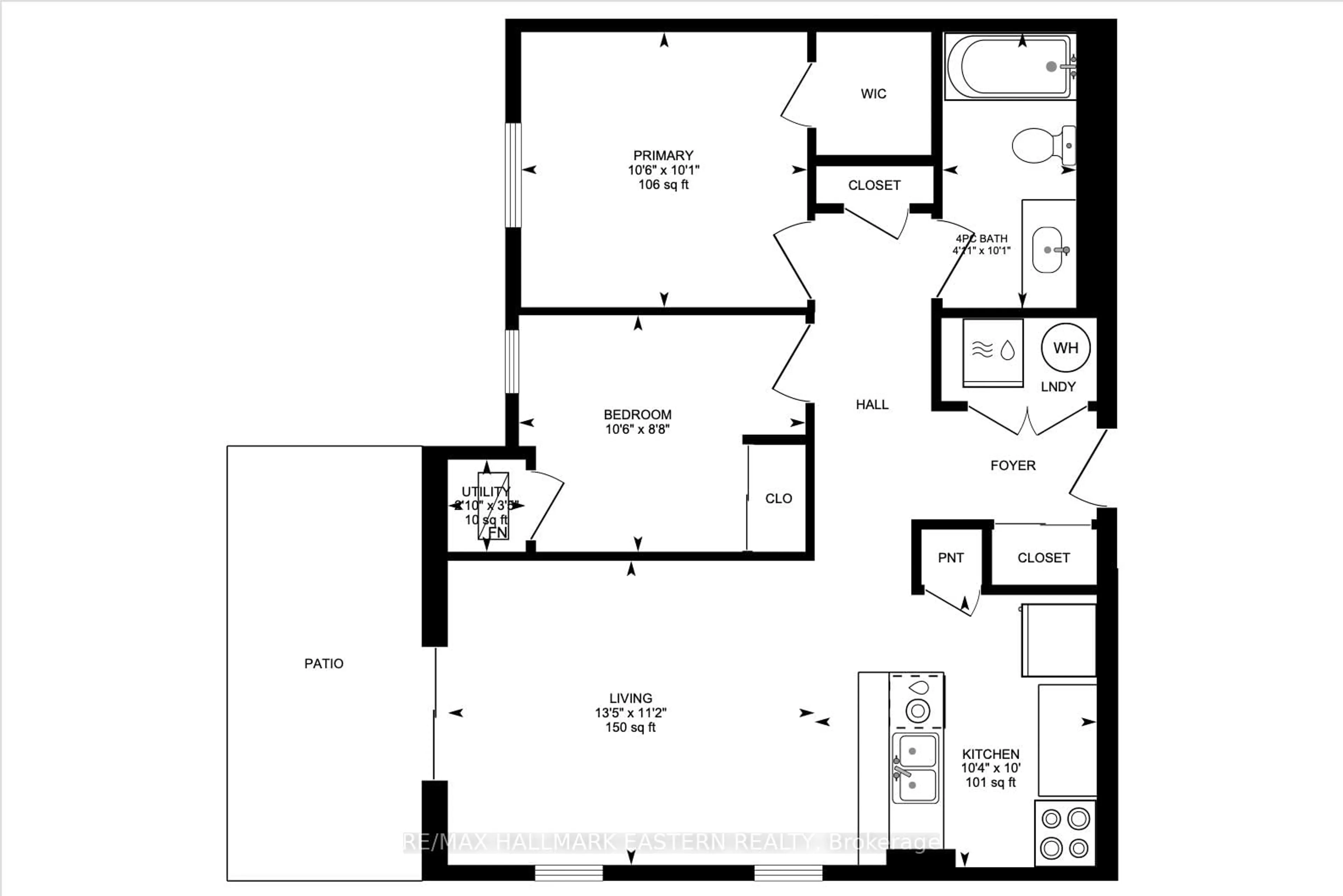 Floor plan for 300 Spillsbury Dr #101, Peterborough Ontario K9K 0B4