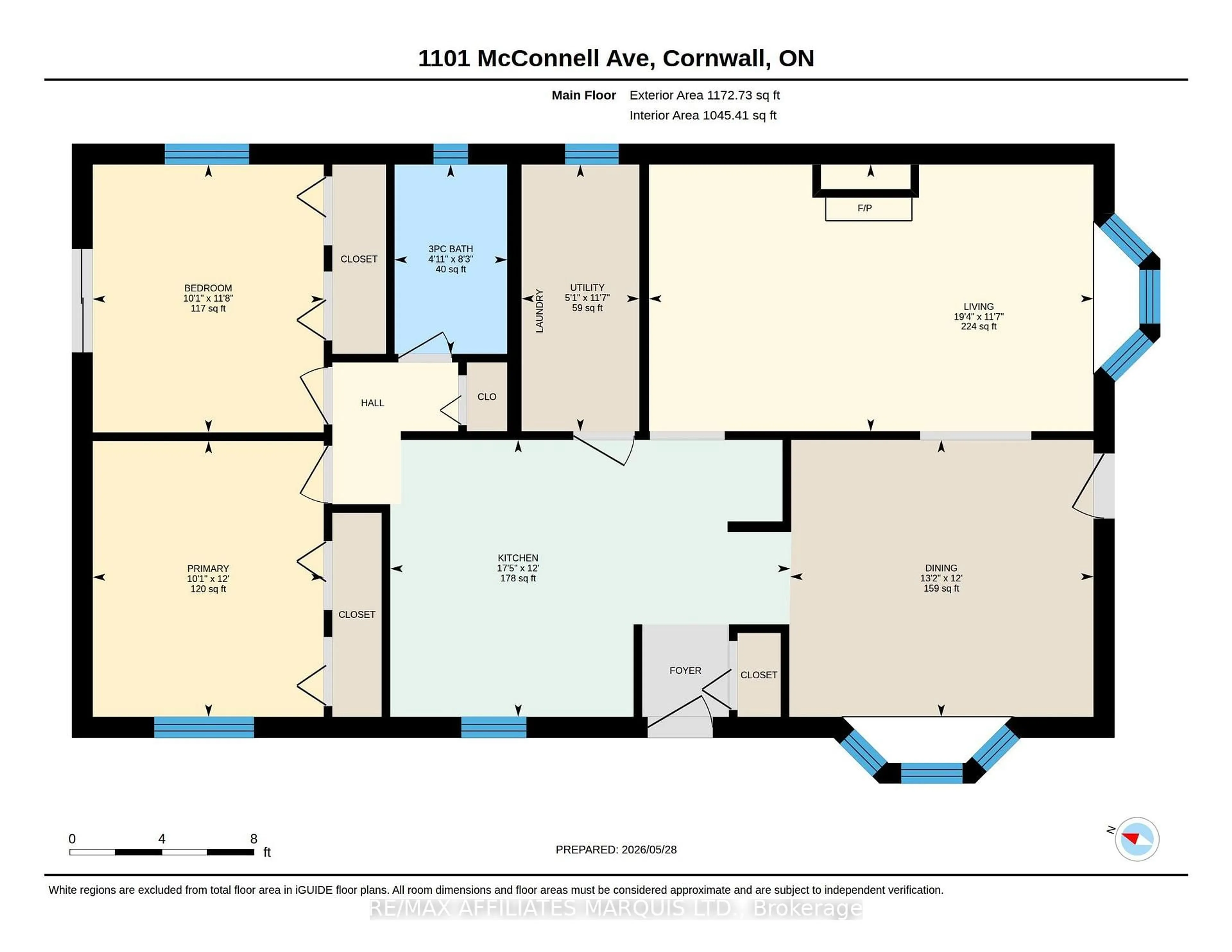 Floor plan for 1101 Mcconnell Ave, Cornwall Ontario K6H 4N2