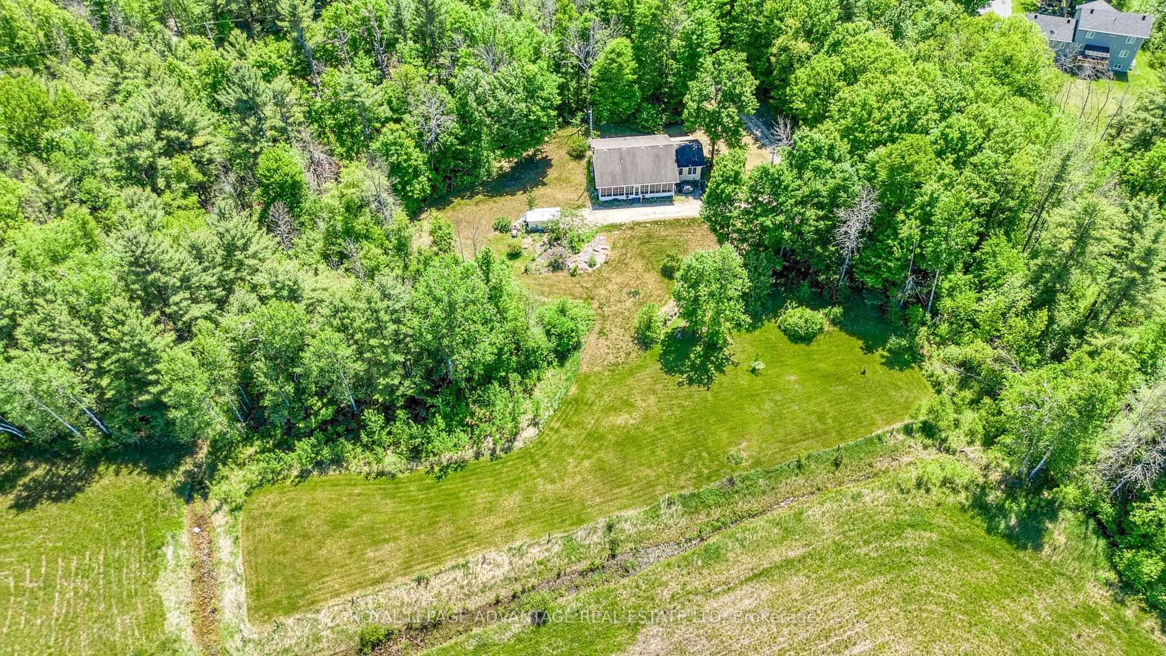 A pic from outside/outdoor area/front of a property/back of a property/a pic from drone, forest/trees view for 962 Bathurst 6th Concession, Perth Ontario K7H 3C9
