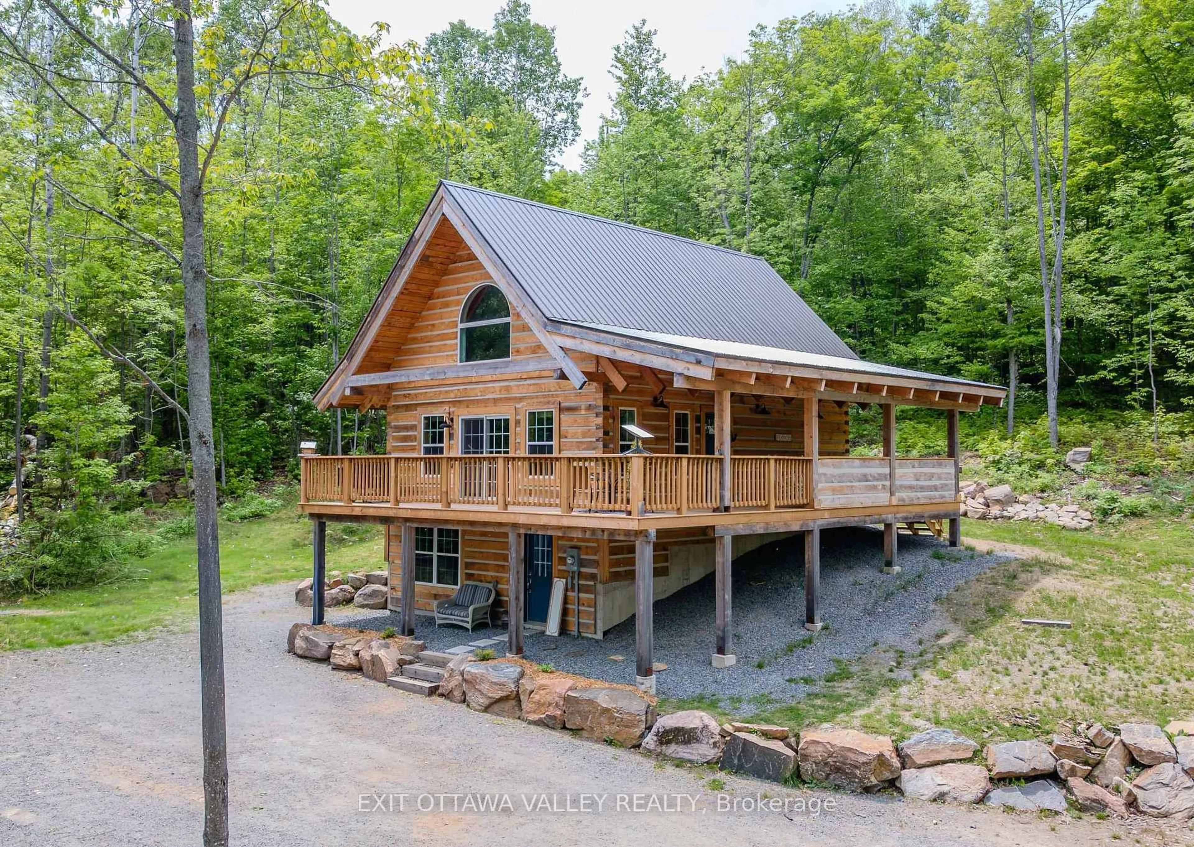 A pic from outside/outdoor area/front of a property/back of a property/a pic from drone, unknown for 684 Mitchell Rd, Barry's Bay Ontario K0J 1B0