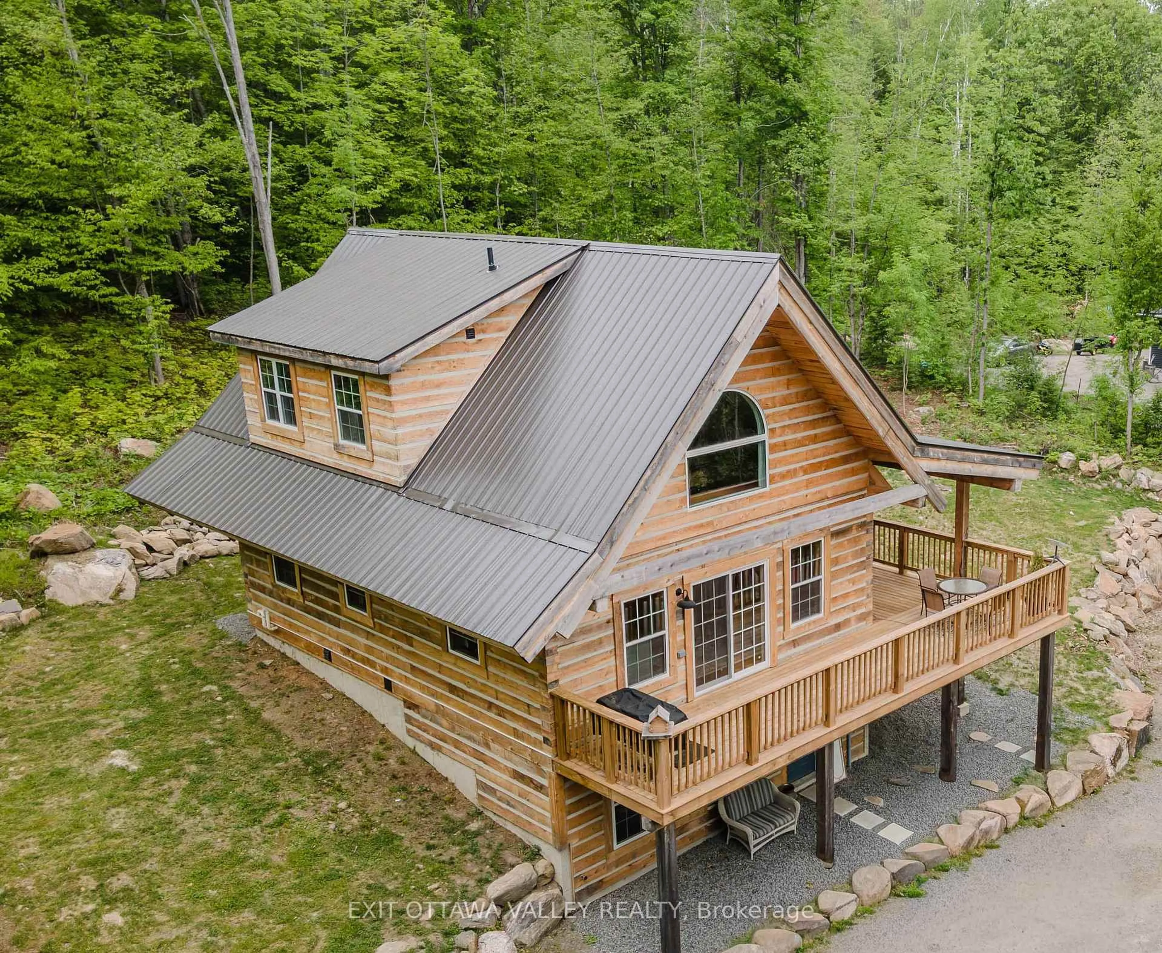 A pic from outside/outdoor area/front of a property/back of a property/a pic from drone, unknown for 684 Mitchell Rd, Barry's Bay Ontario K0J 1B0