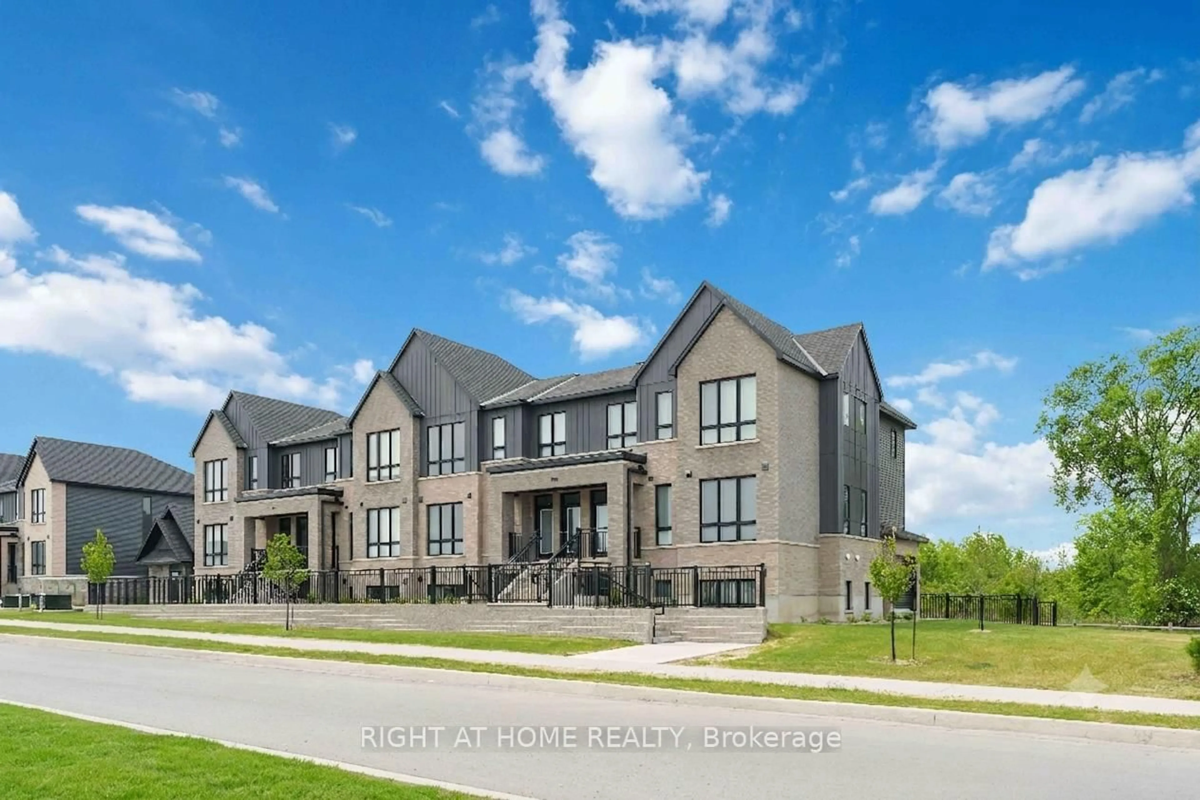 A pic from outside/outdoor area/front of a property/back of a property/a pic from drone, street for 800 Roger Griffiths Ave #D, Kanata Ontario K2S 3A9