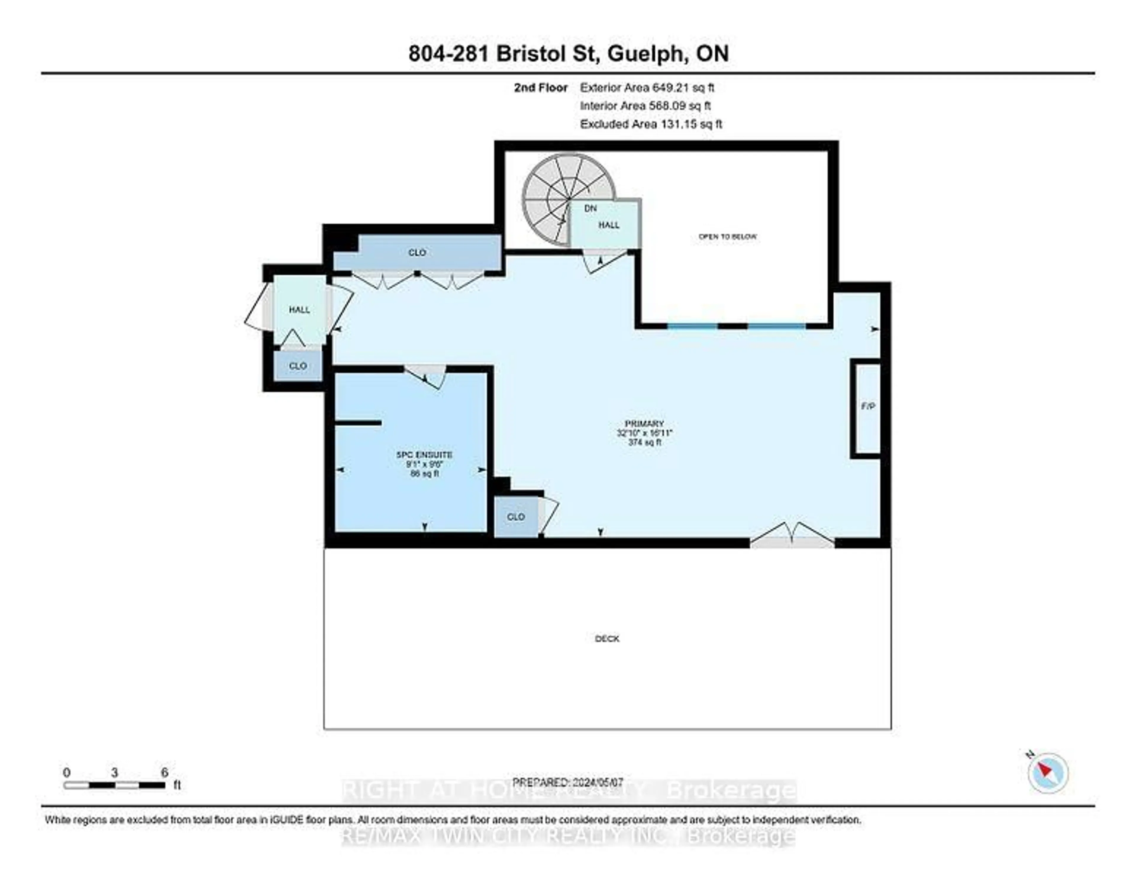 Floor plan for 281 Bristol St #804, Guelph Ontario N1H 8J3