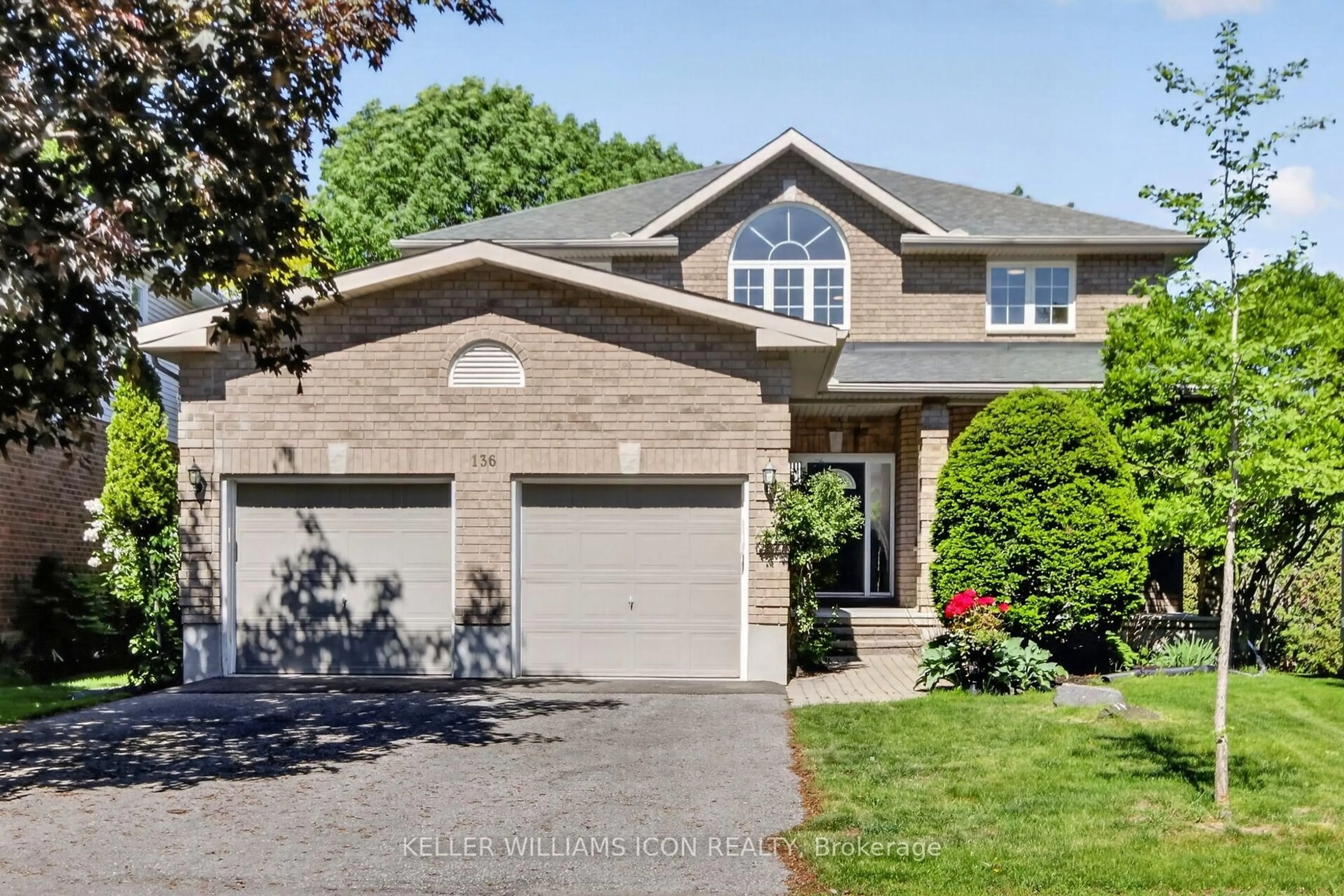 Home with brick exterior material, street for 136 Shaughnessy Cres, Ottawa Ontario K2K 2N3