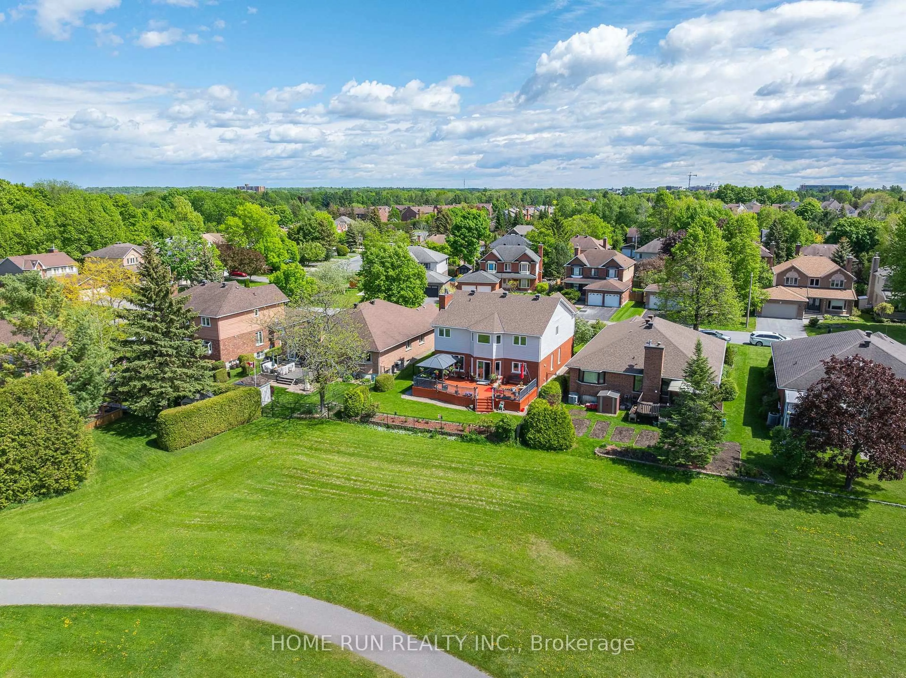 A pic from outside/outdoor area/front of a property/back of a property/a pic from drone, street for 6 Zokol Cres, Ottawa Ontario K2K 2K5
