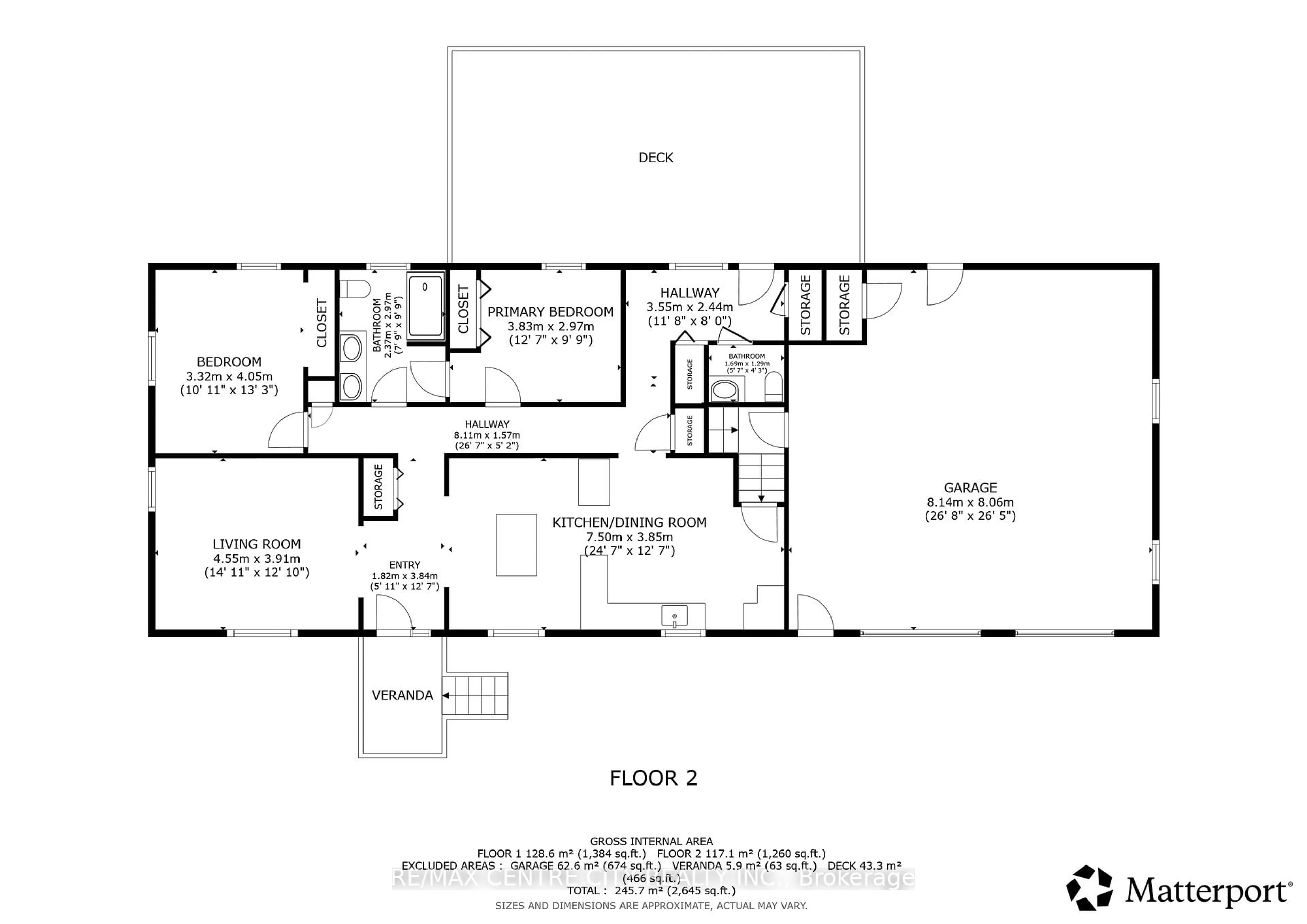 Floor plan for 2200 Katesville Dr, Adelaide Metcalfe Ontario N0M 2B0