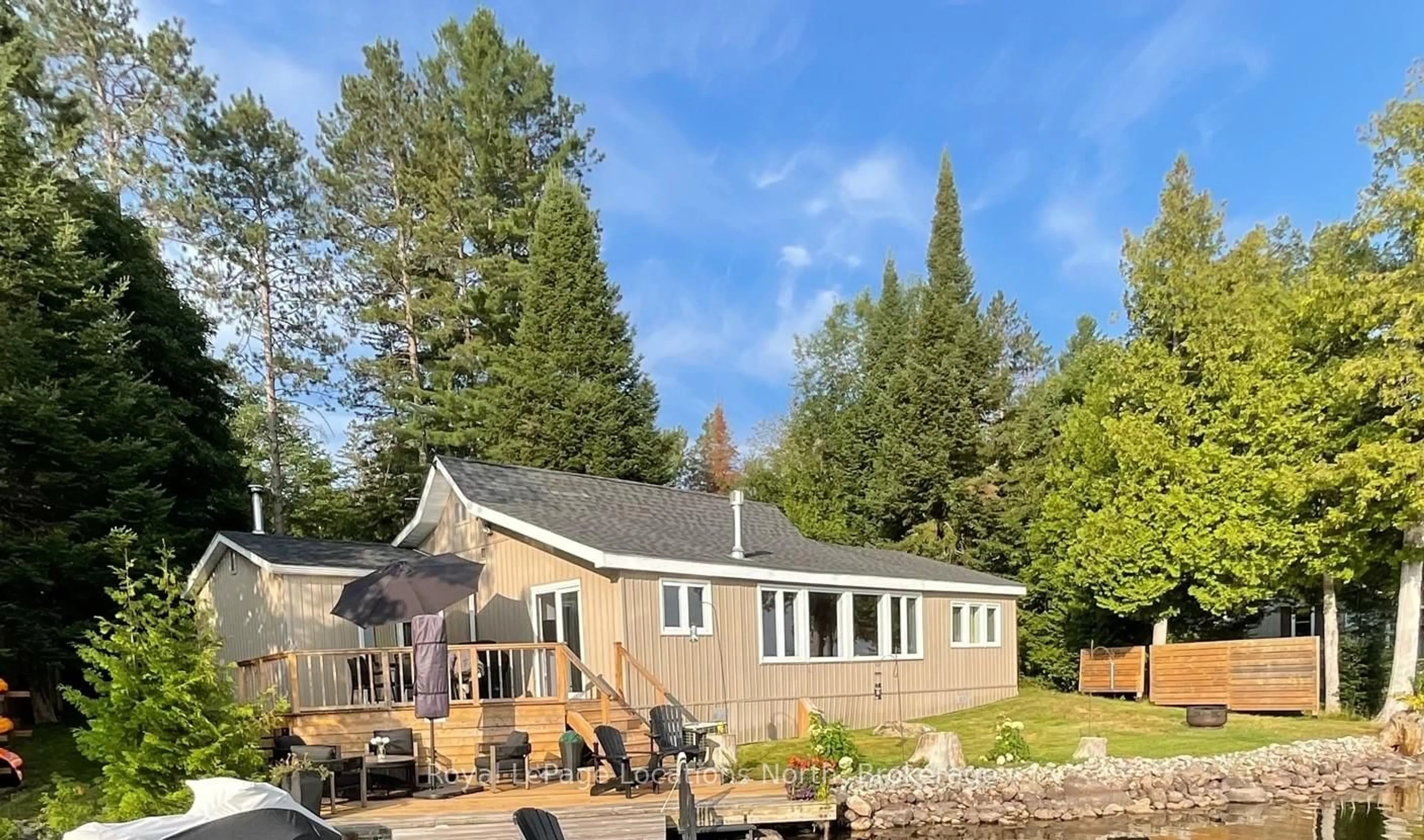 A pic from outside/outdoor area/front of a property/back of a property/a pic from drone, unknown for 1433 South Horn Lk Rd, Ryerson Ontario P0A 1C0