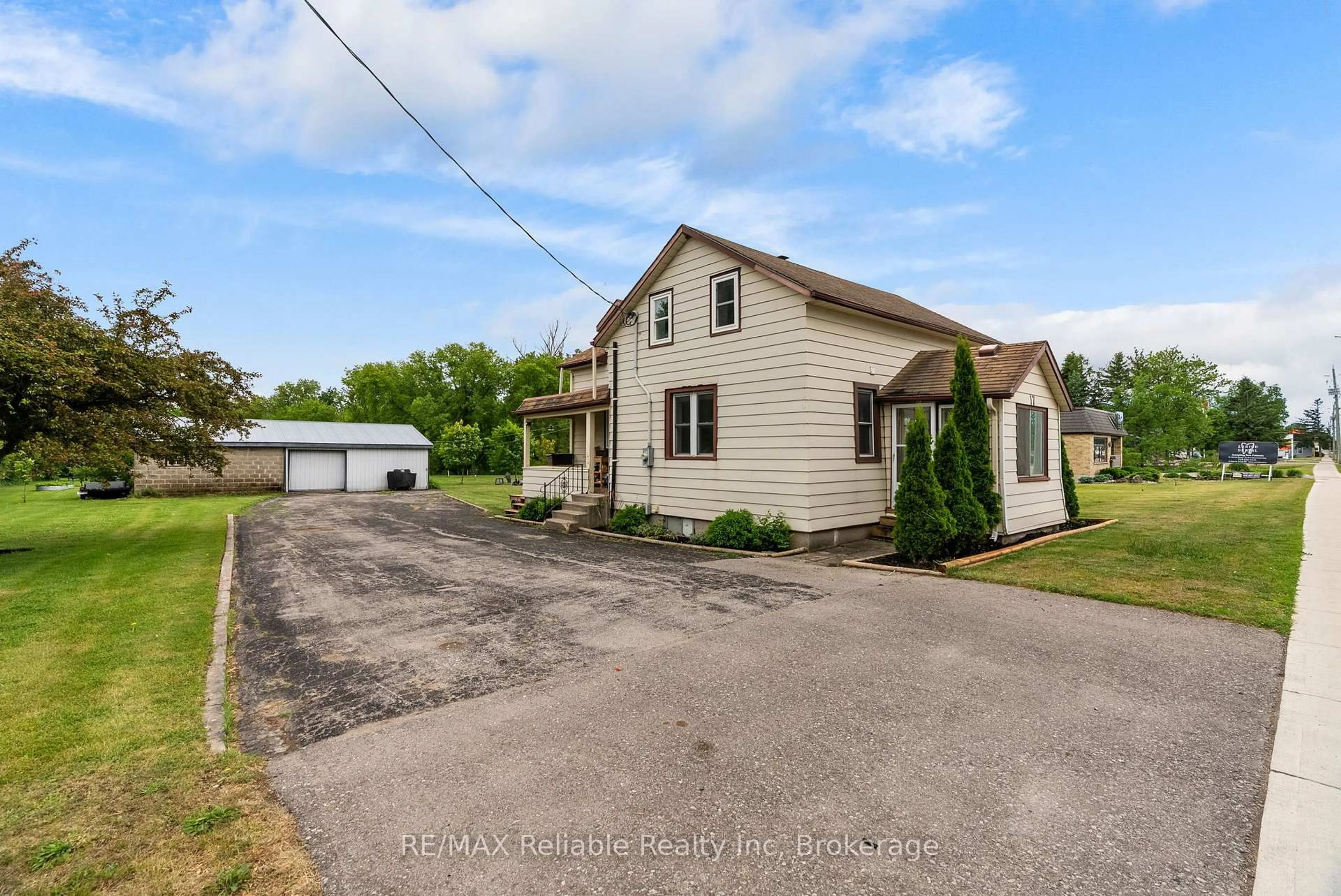 A pic from outside/outdoor area/front of a property/back of a property/a pic from drone, street for 17 Main St, Bluewater Ontario N0M 2T0