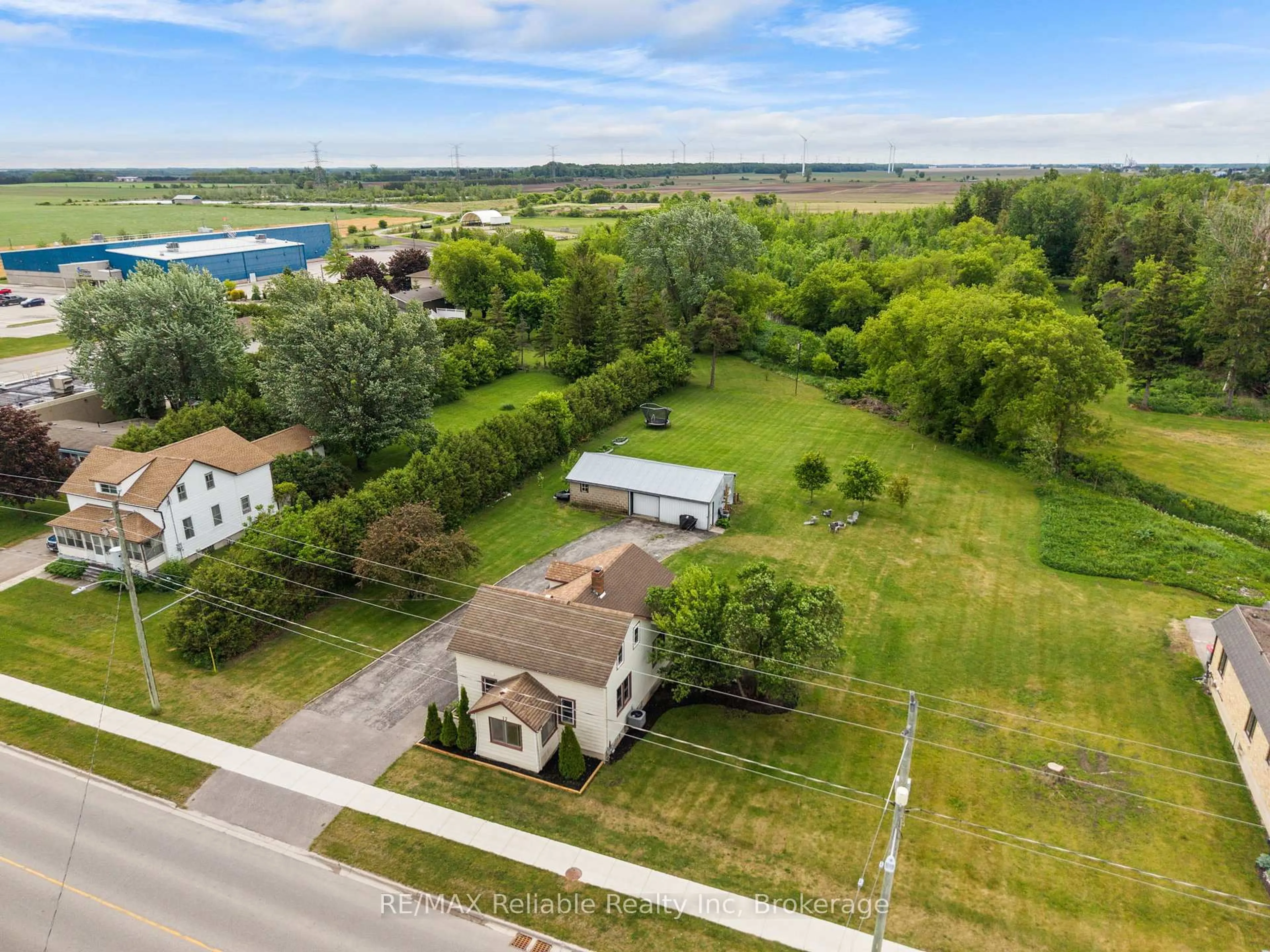 A pic from outside/outdoor area/front of a property/back of a property/a pic from drone, water/lake/river/ocean view for 17 Main St, Bluewater Ontario N0M 2T0
