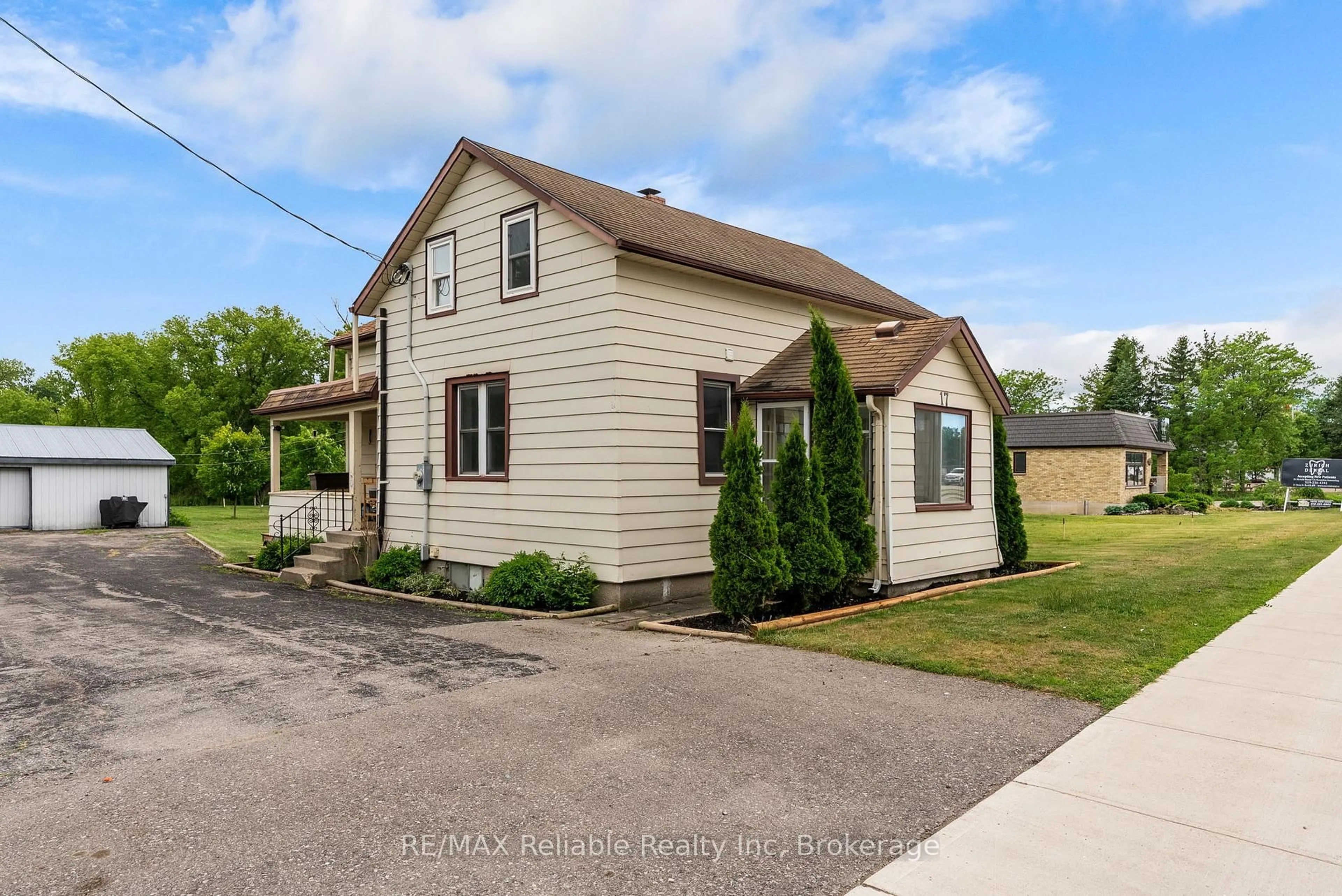 A pic from outside/outdoor area/front of a property/back of a property/a pic from drone, street for 17 Main St, Bluewater Ontario N0M 2T0
