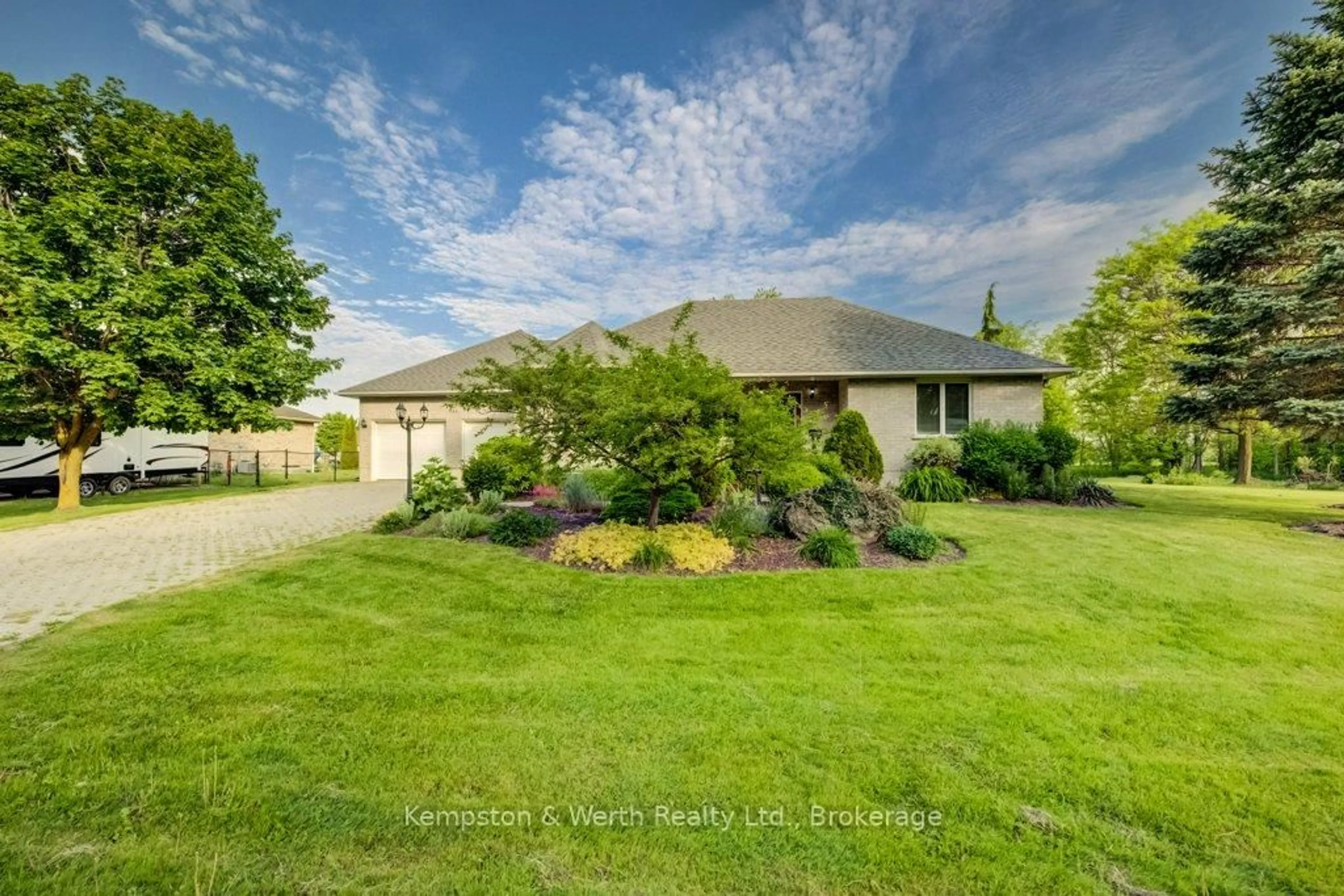 A pic from outside/outdoor area/front of a property/back of a property/a pic from drone, water/lake/river/ocean view for 246 King St, North Perth Ontario N0G 1B0