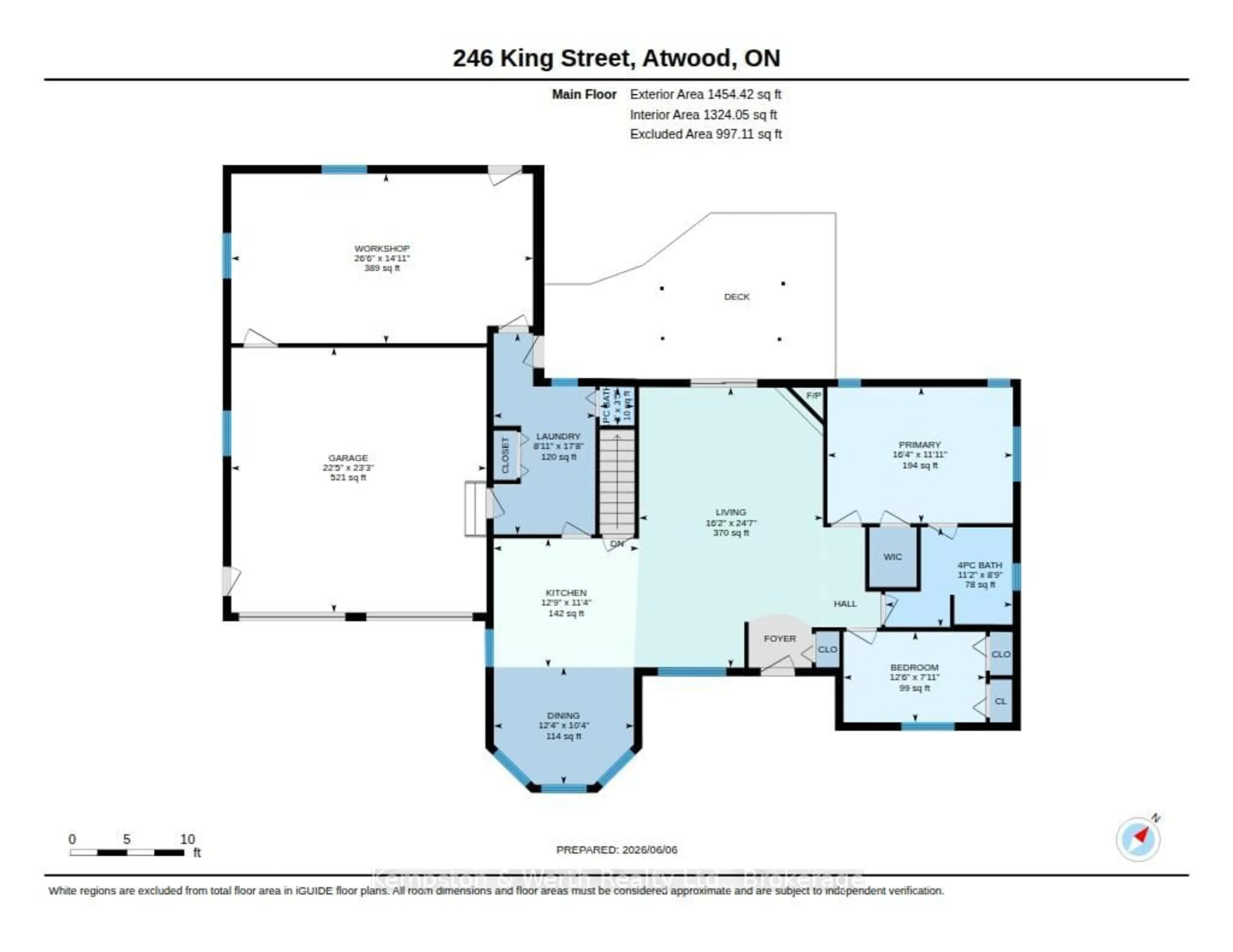 Floor plan for 246 King St, North Perth Ontario N0G 1B0