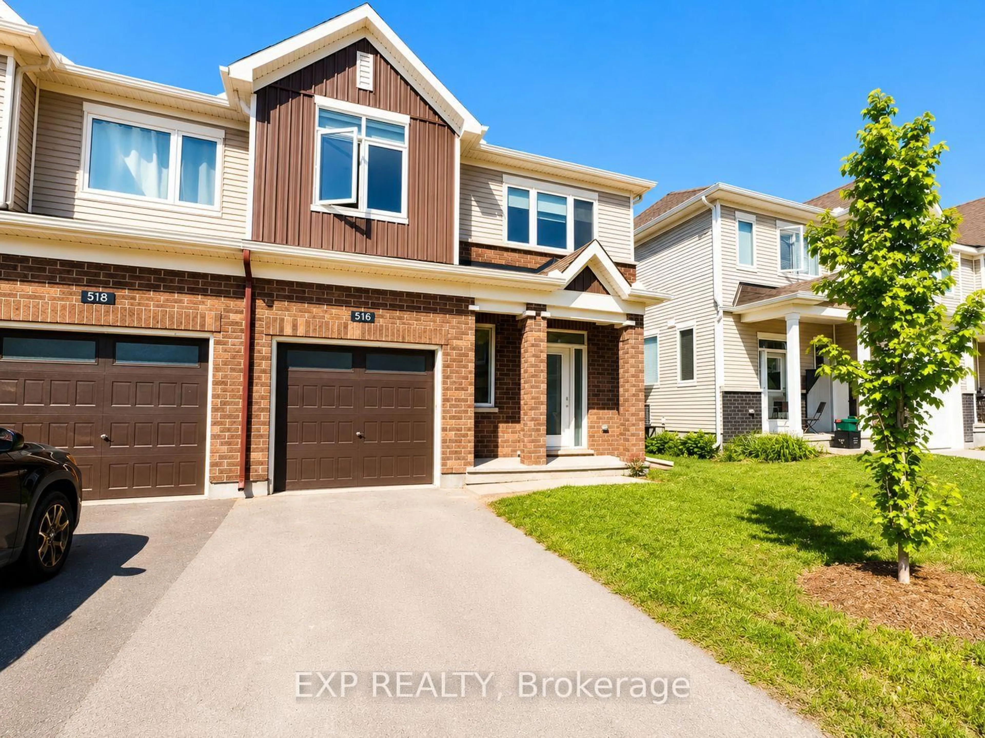 Home with brick exterior material, street for 516 Loury Row, Ottawa Ontario K1W 0M7