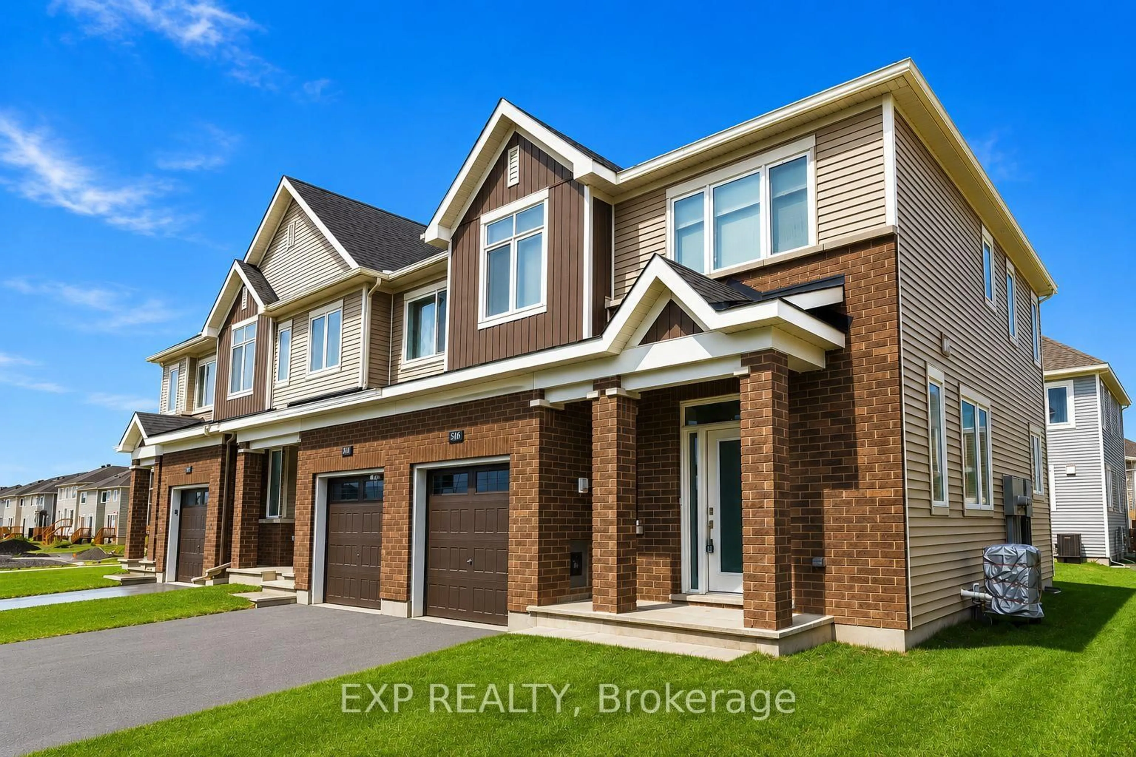 Home with brick exterior material, street for 516 Loury Row, Ottawa Ontario K1W 0M7