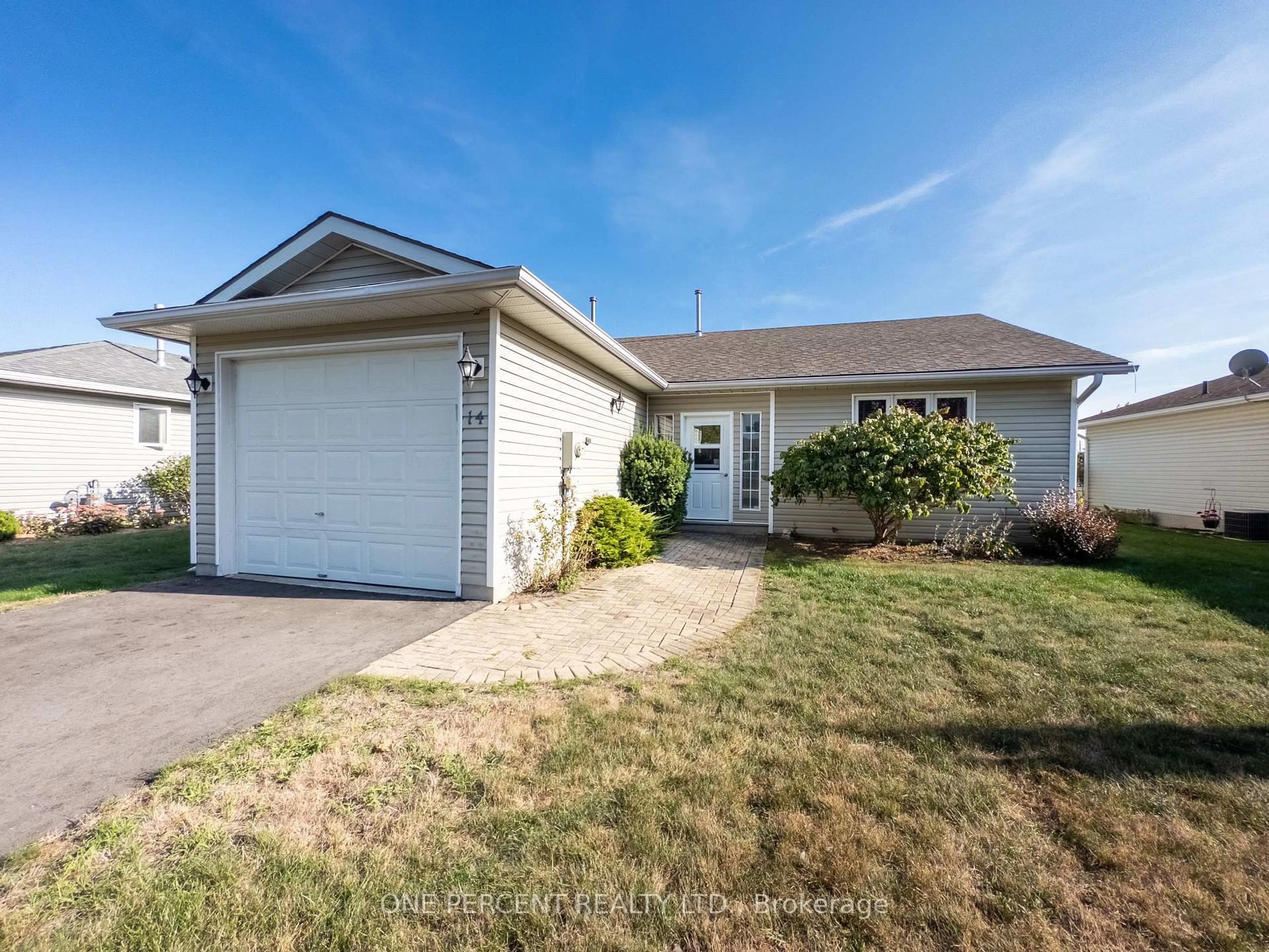 Home with vinyl exterior material, street for 14 Elmdale Dr, Prince Edward County Ontario K0K 3L0