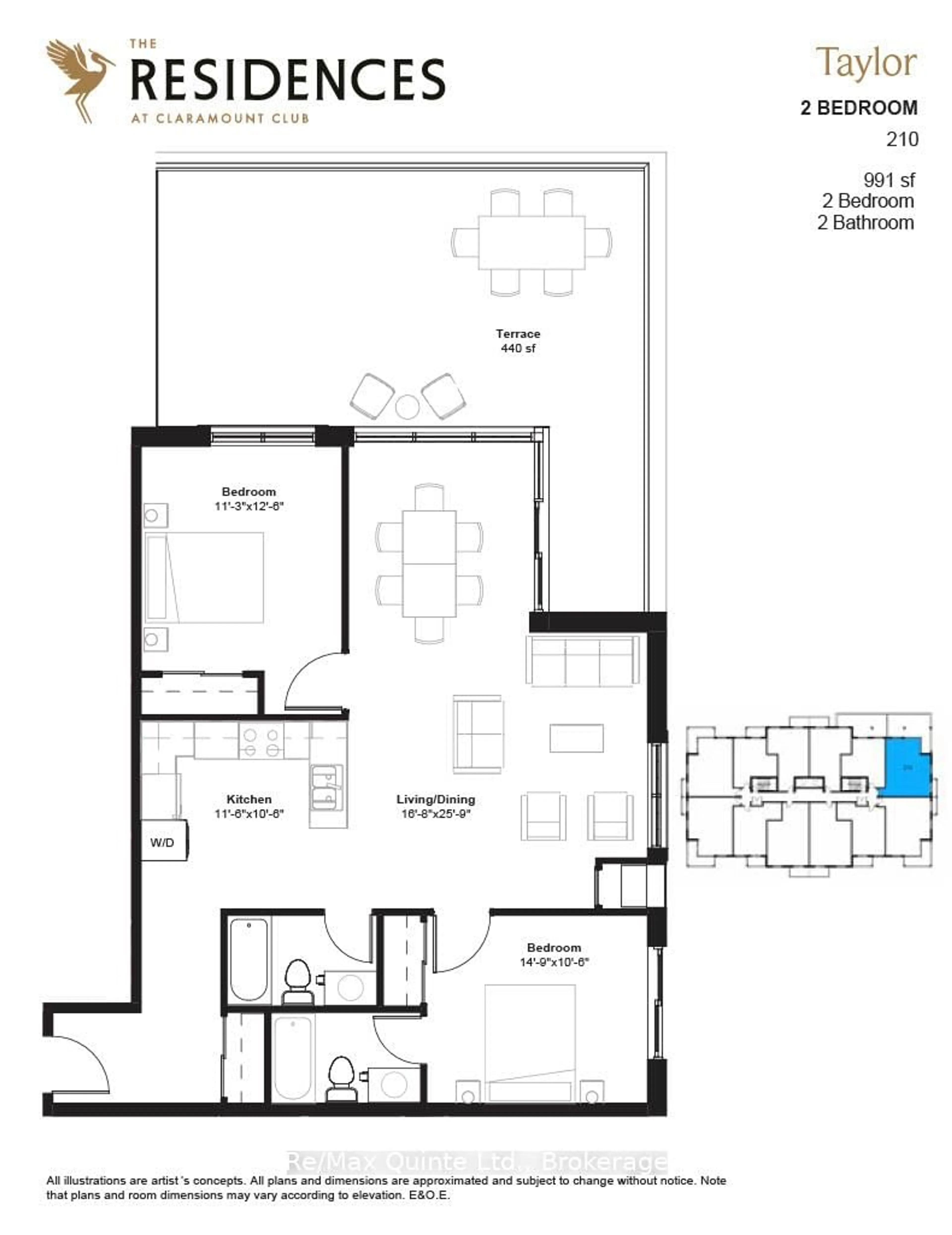 Floor plan for 12 Clara Dr #210, Prince Edward County Ontario K0K 2T0