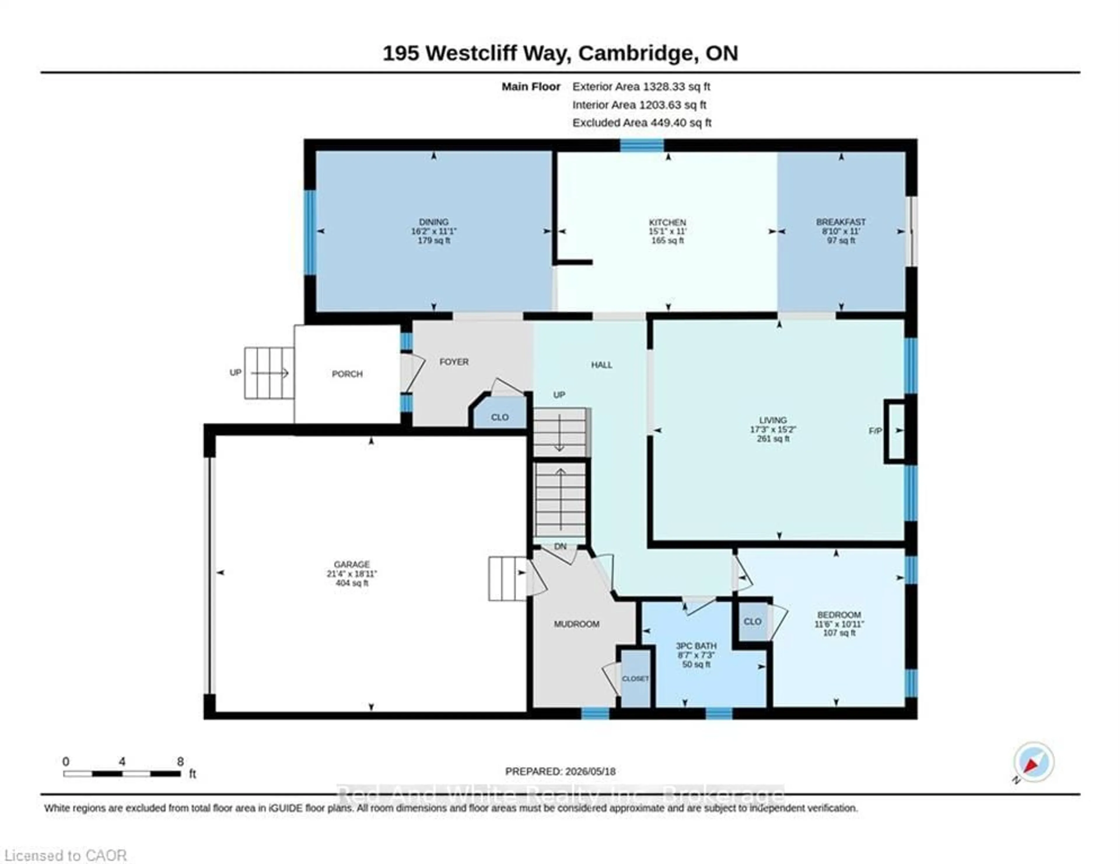 Floor plan for 195 Westcliff Way, Cambridge Ontario N1S 5C2