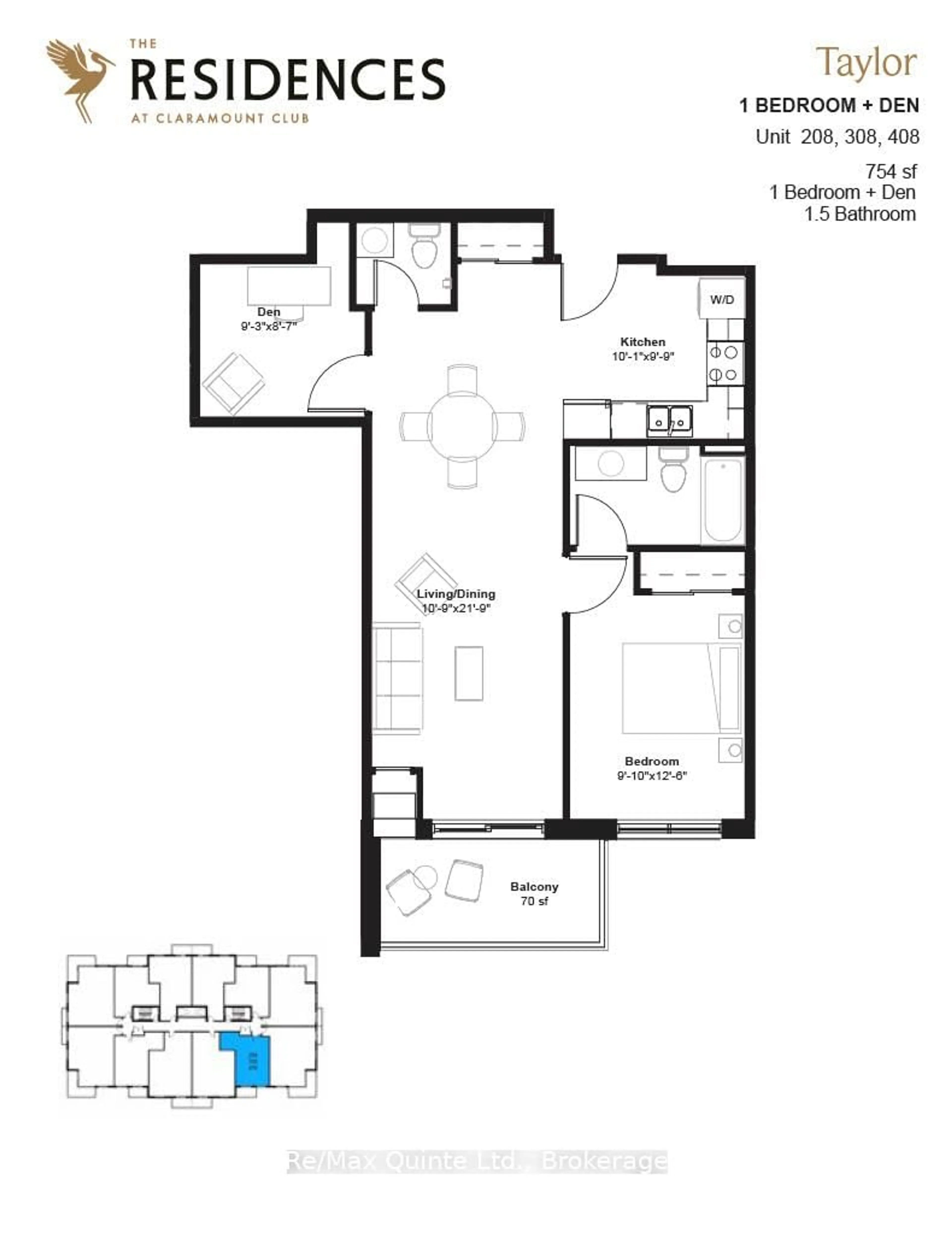 Floor plan for 12 Clara Dr #208, Prince Edward County Ontario K0K 2T0