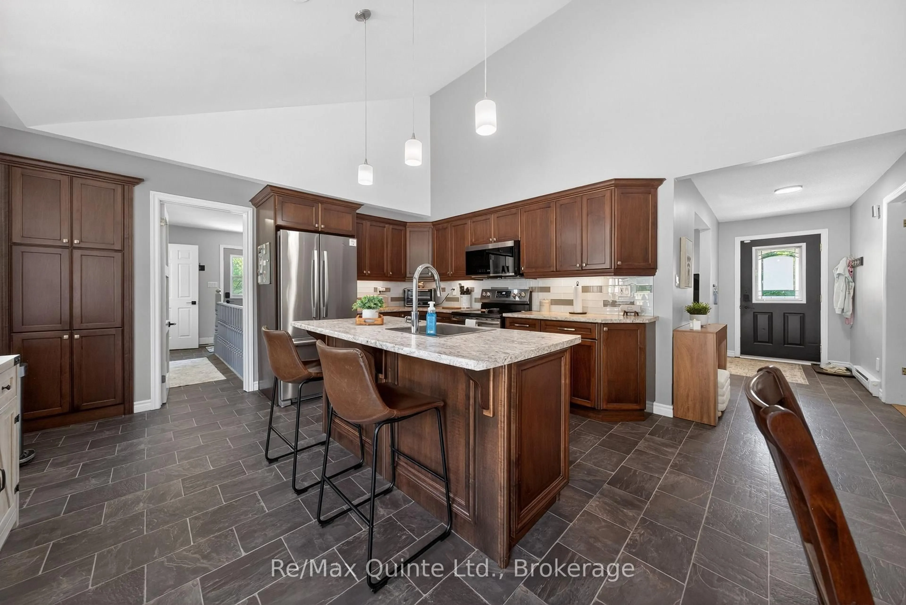 Open concept kitchen, ceramic/tile floor for 14494 County Road 2, Cramahe Ontario K0K 1H0