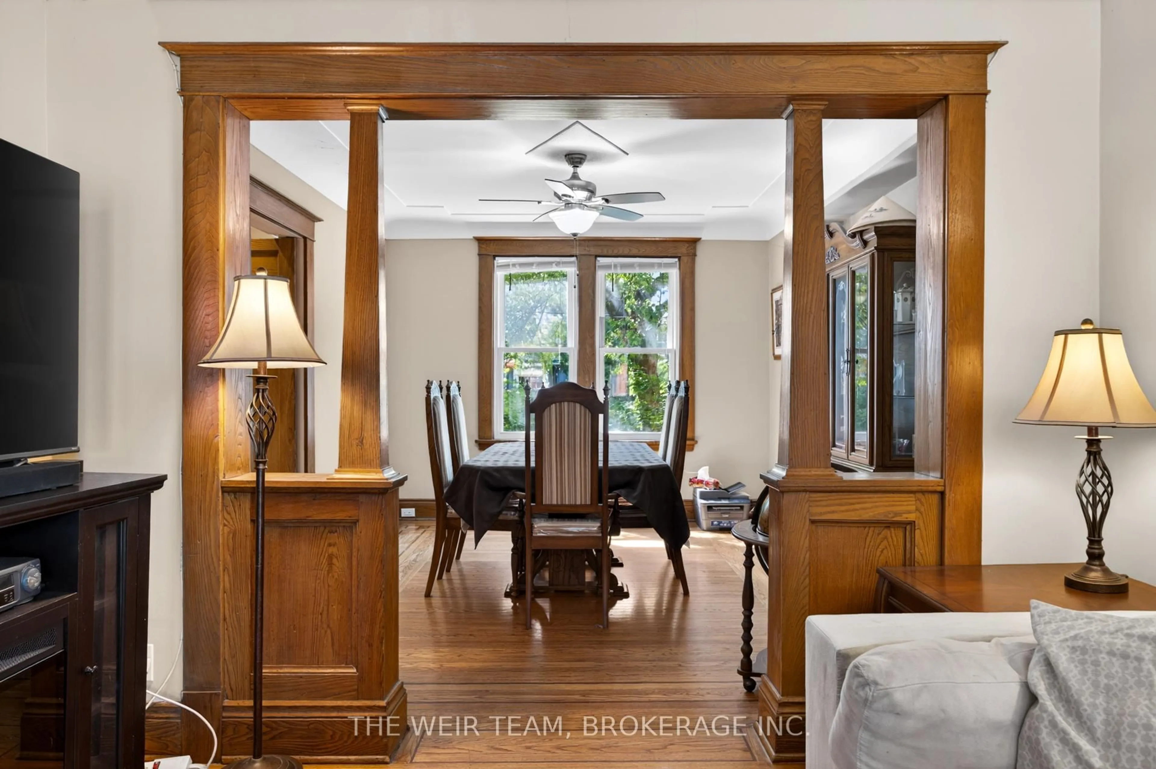 Dining room, wood/laminate floor for 226 Ottawa St, Hamilton Ontario L8K 2E8