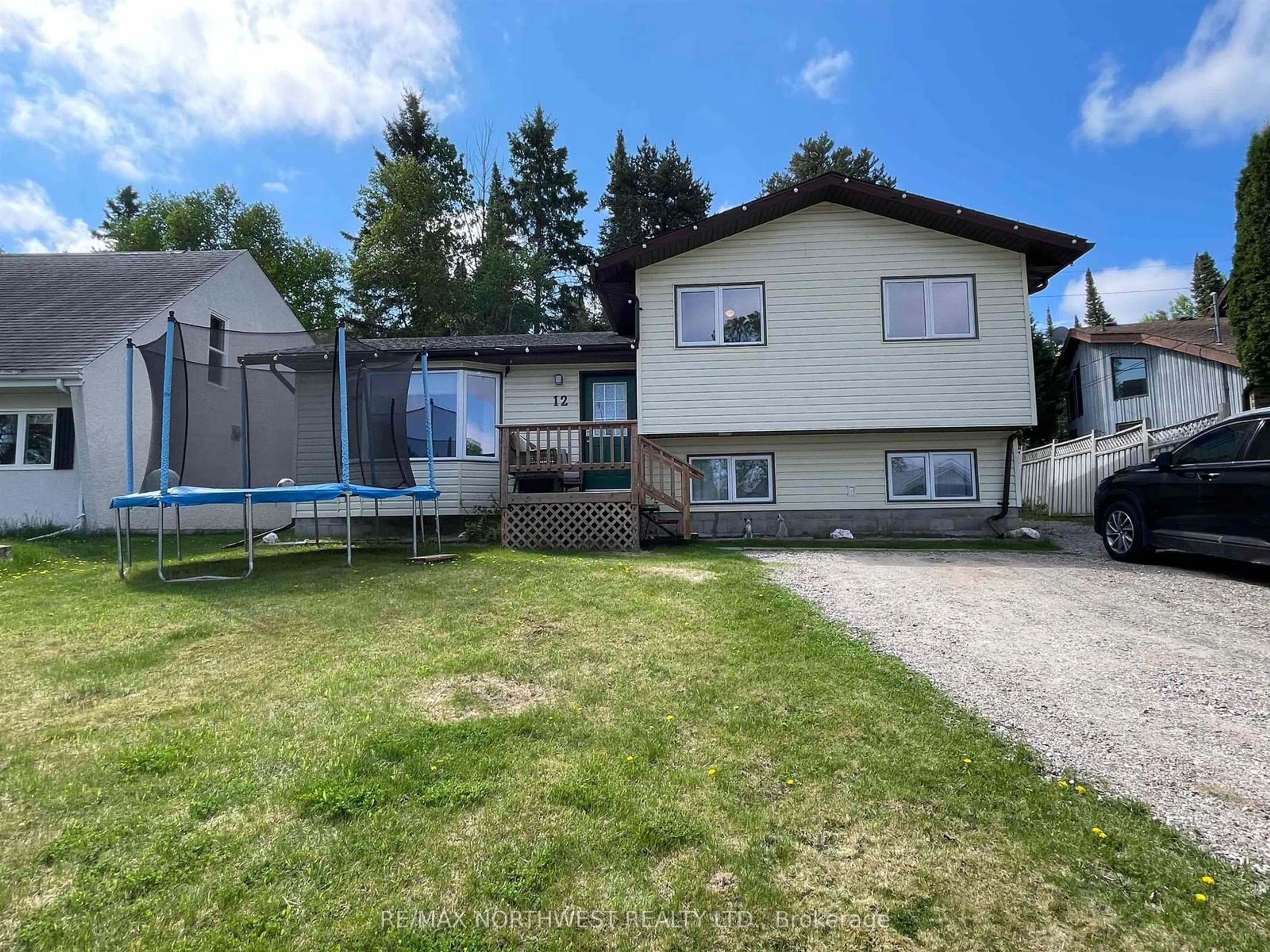 A pic from outside/outdoor area/front of a property/back of a property/a pic from drone, street for 12 Ingall Drive, Dryden Ontario P8N 3B7