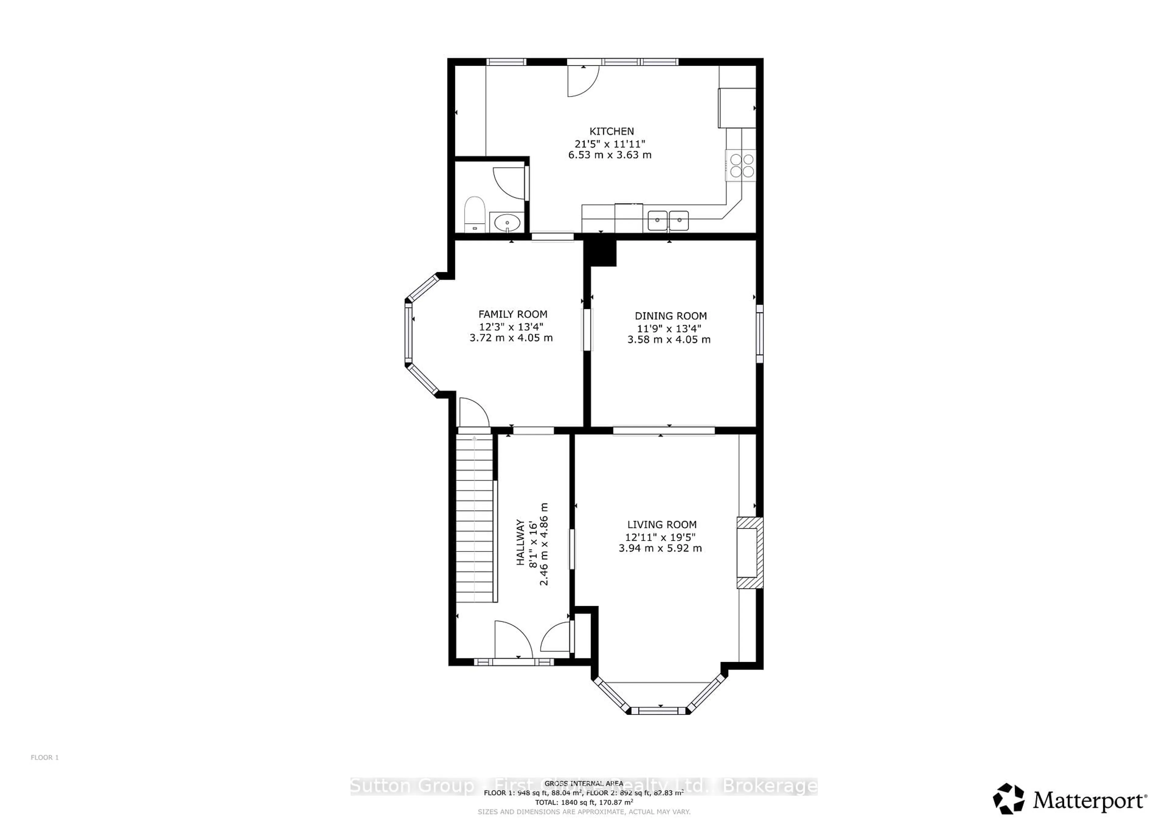 Floor plan for 47 Britannia St, Stratford Ontario N5A 5Y8