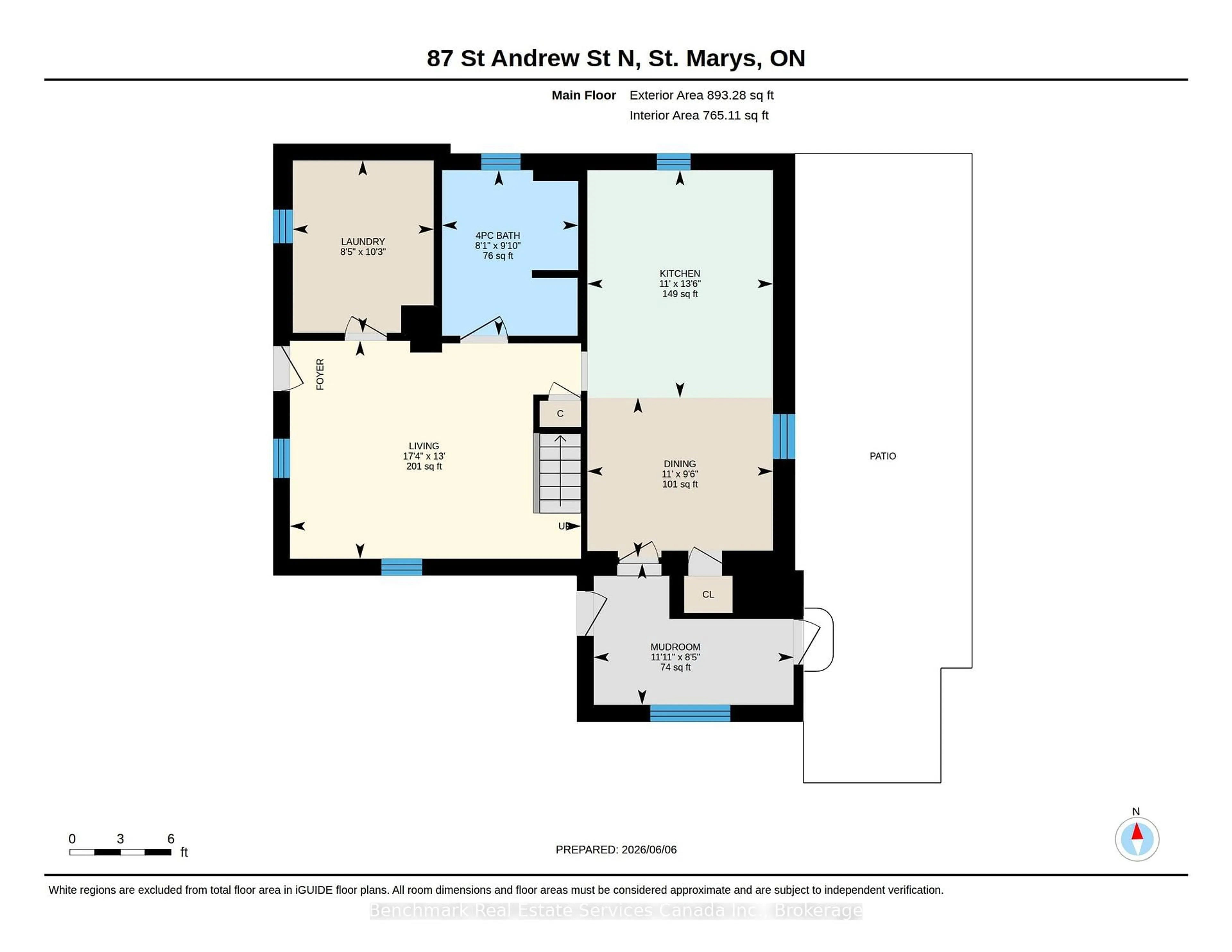 Floor plan for 87 St Andrew St, St. Marys Ontario N4X 1A2