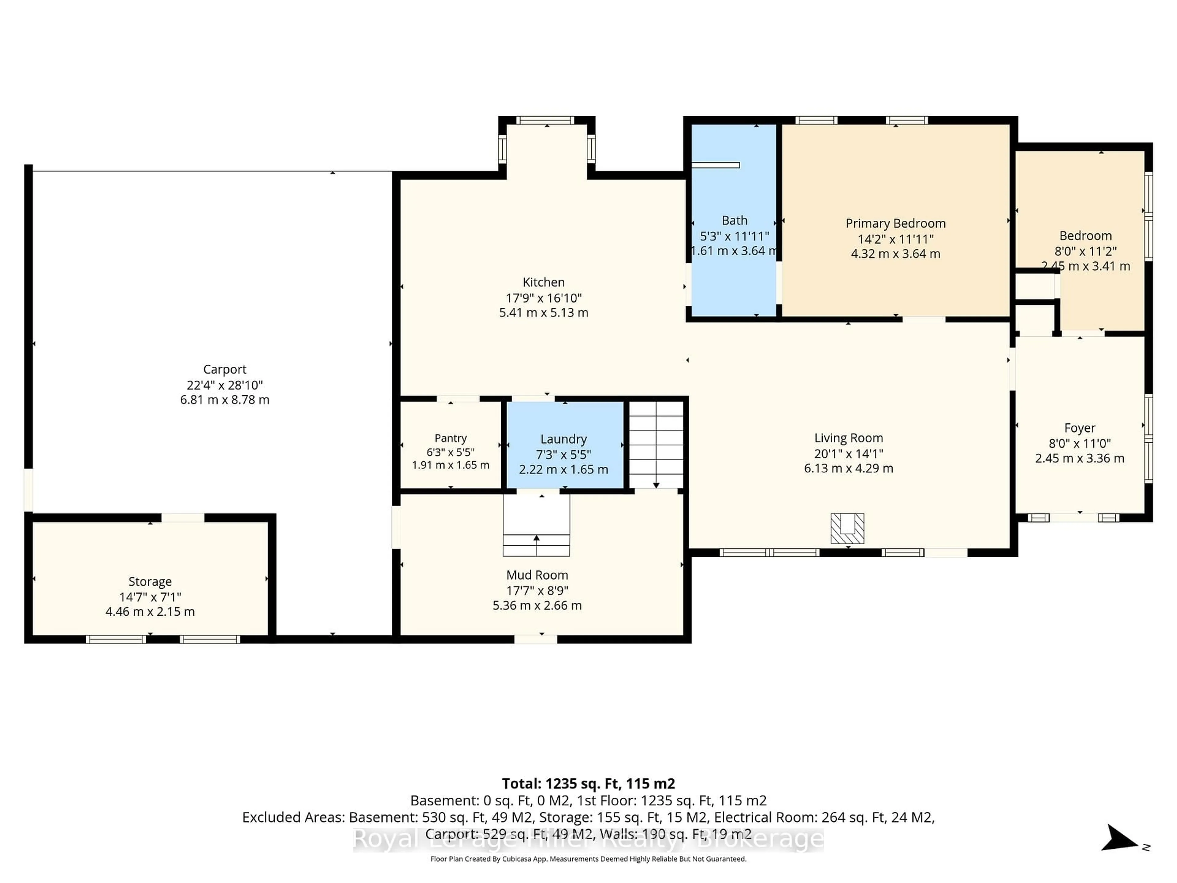 Floor plan for 125 Portland St, South Huron Ontario N0M 1K0