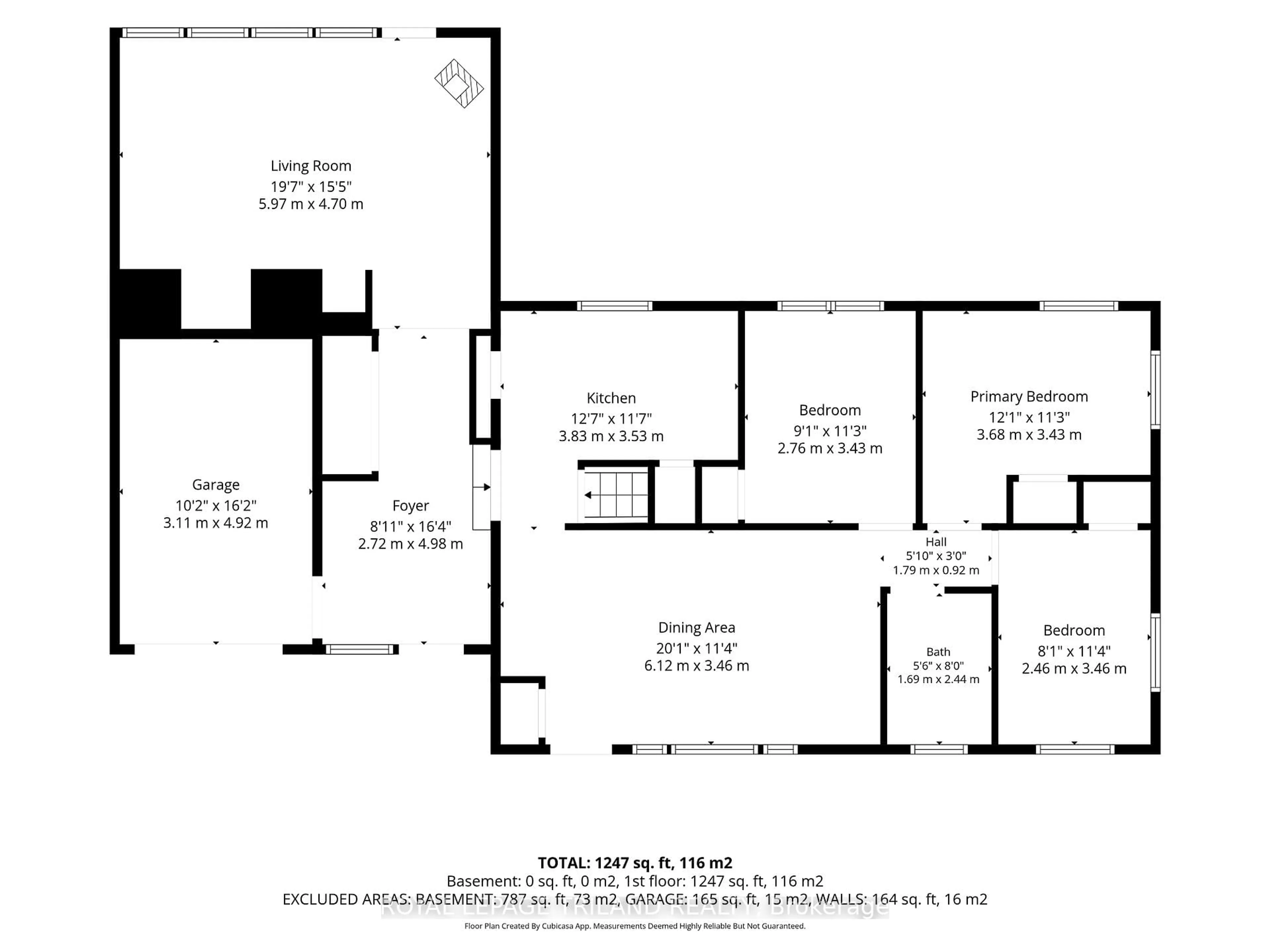 Floor plan for 117 SEVENTH Ave, Central Elgin Ontario N0L 1B0