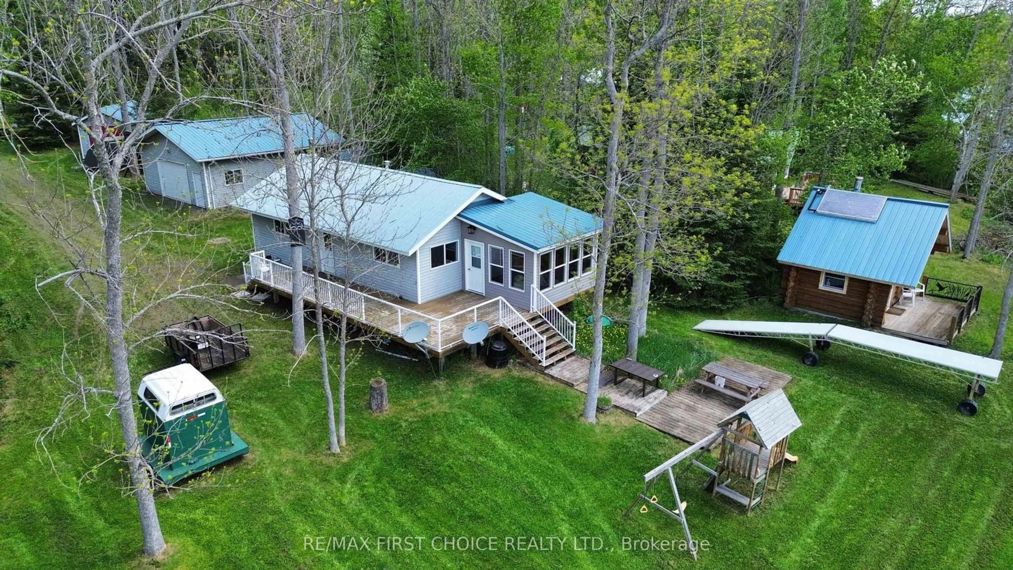 A pic from outside/outdoor area/front of a property/back of a property/a pic from drone, water/lake/river/ocean view for 0 McCluskey Dr, Thunder Bay Remote Area Ontario P0T 2K0