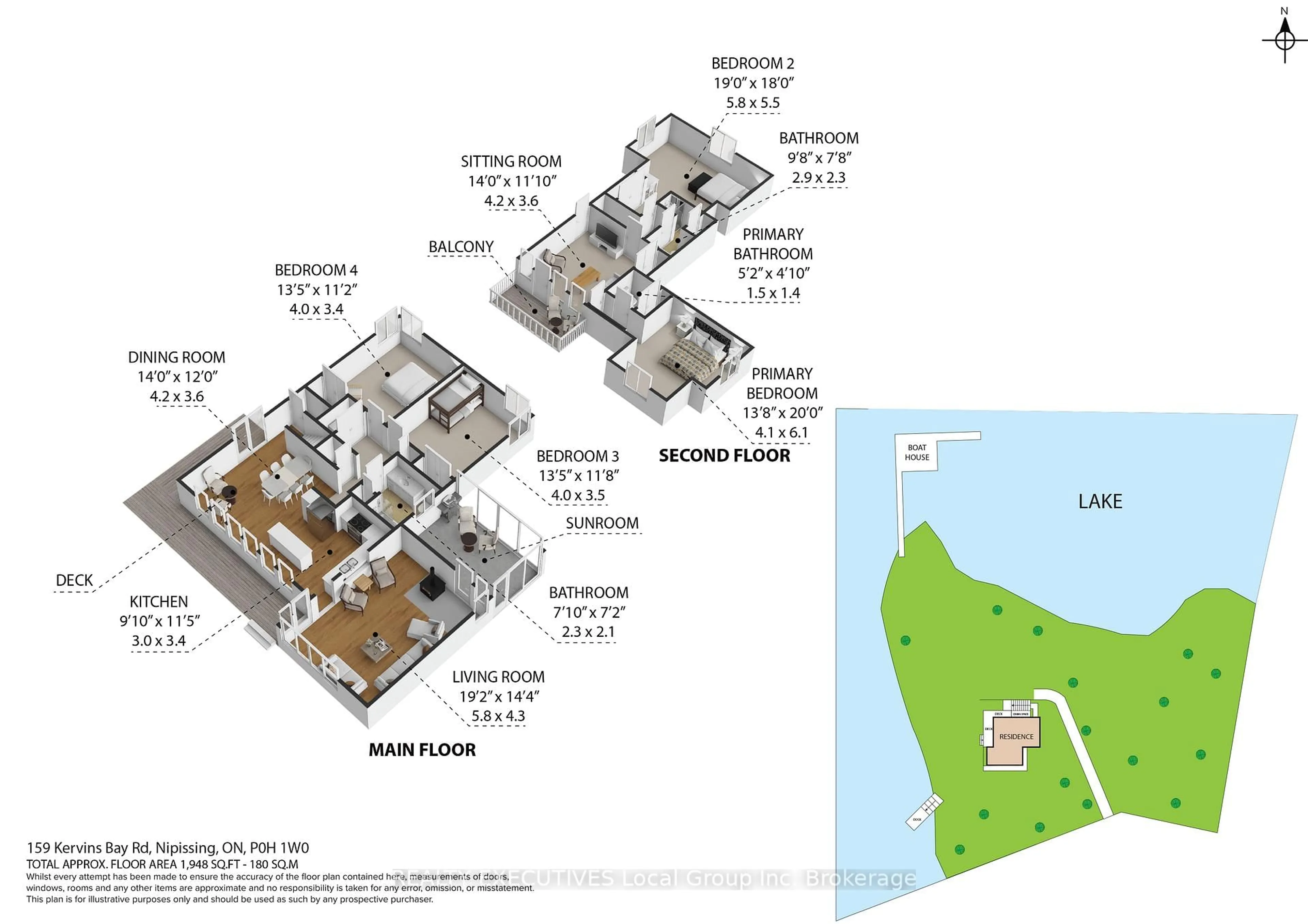 Floor plan for 159 KERVINS BAY Rd, Nipissing Ontario P0H 1H0