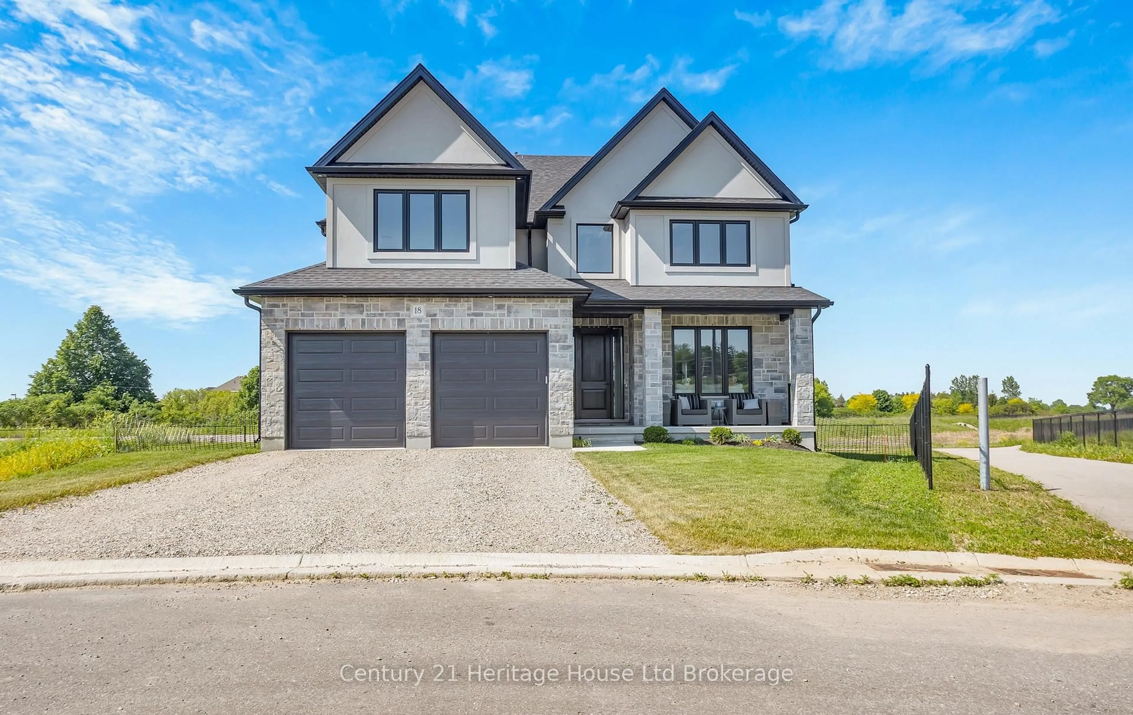 Home with brick exterior material, street for 18 Thompson Crt, Tillsonburg Ontario N4G 0G3