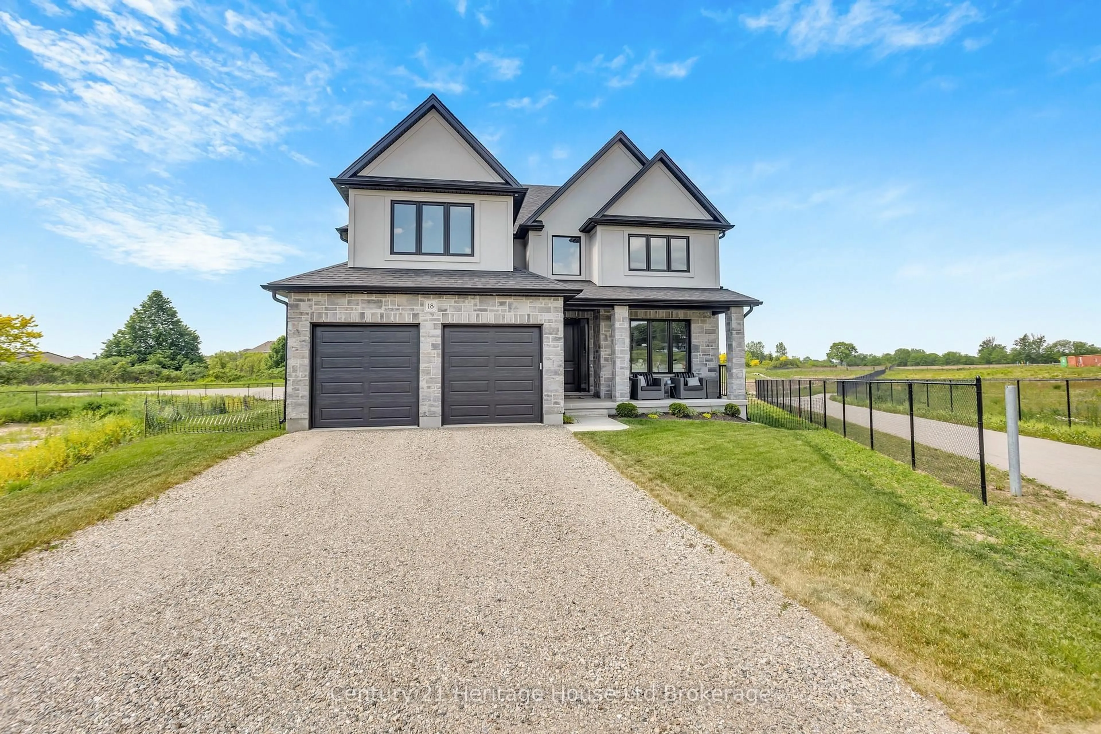 Home with brick exterior material, street for 18 Thompson Crt, Tillsonburg Ontario N4G 0G3