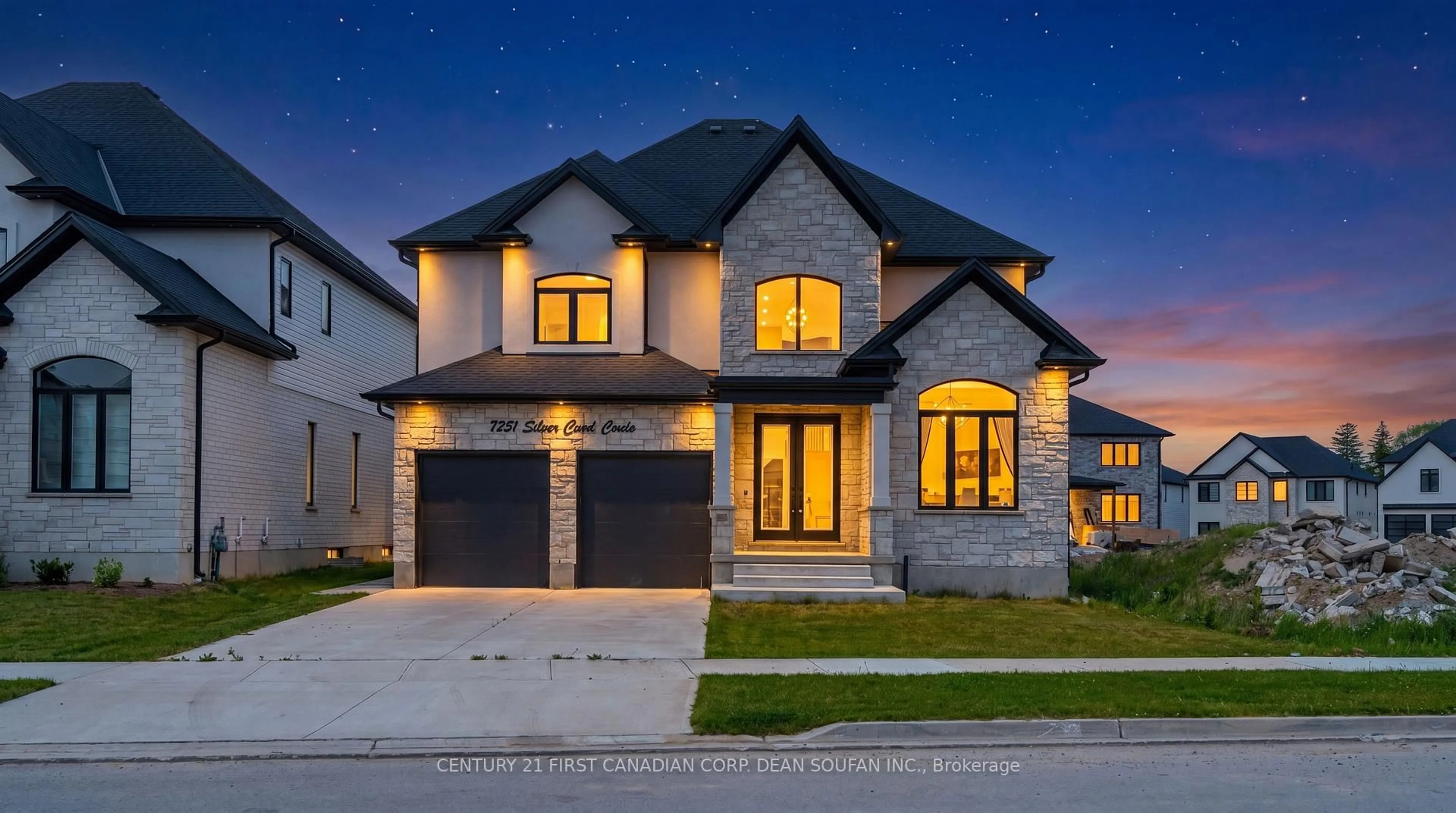 Home with brick exterior material, street for 7251 Silver Creek Circ, London South Ontario N6P 0G9