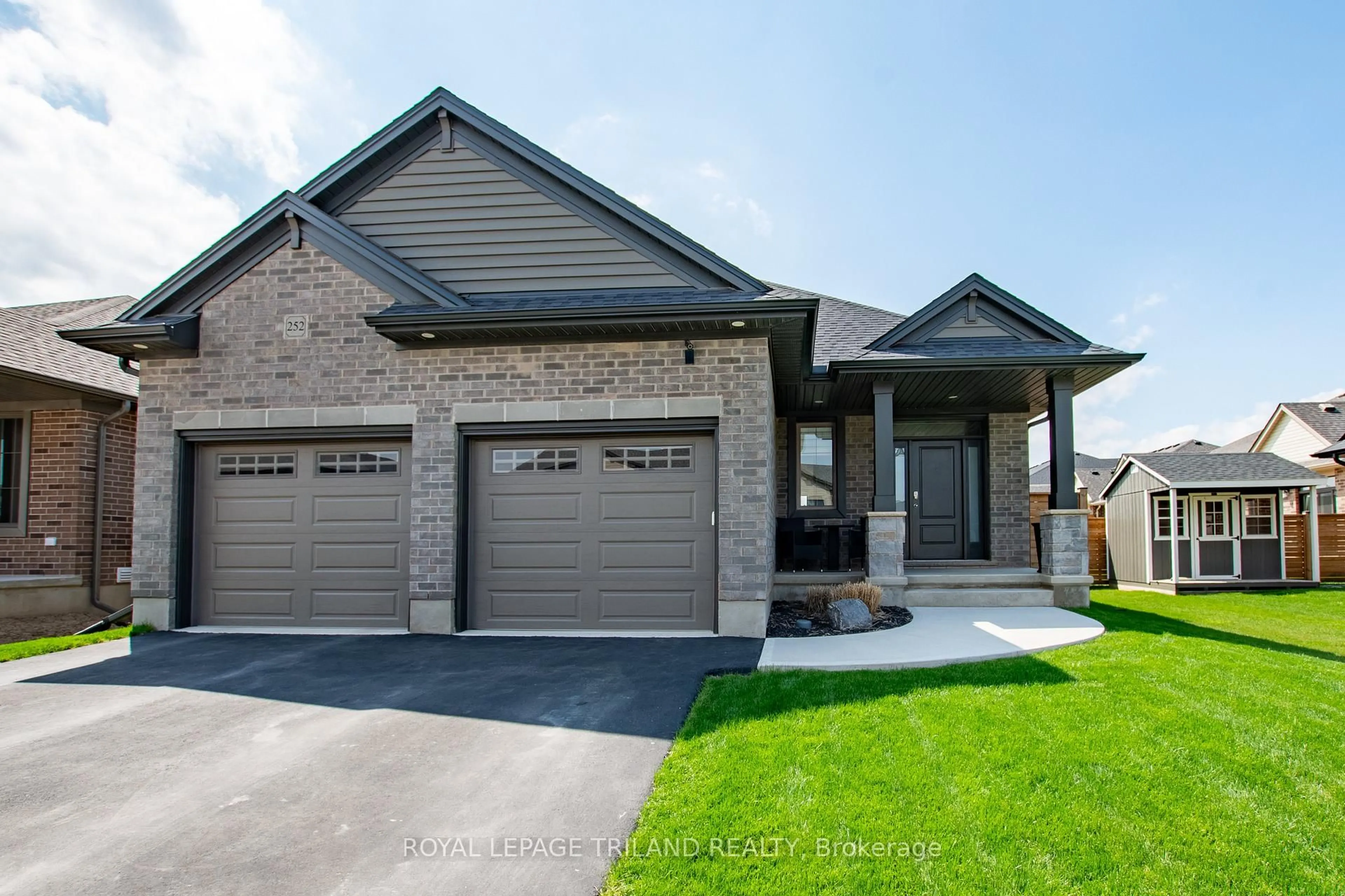 Home with brick exterior material, street for 252 Renaissance Dr, St. Thomas Ontario N5R 0P9