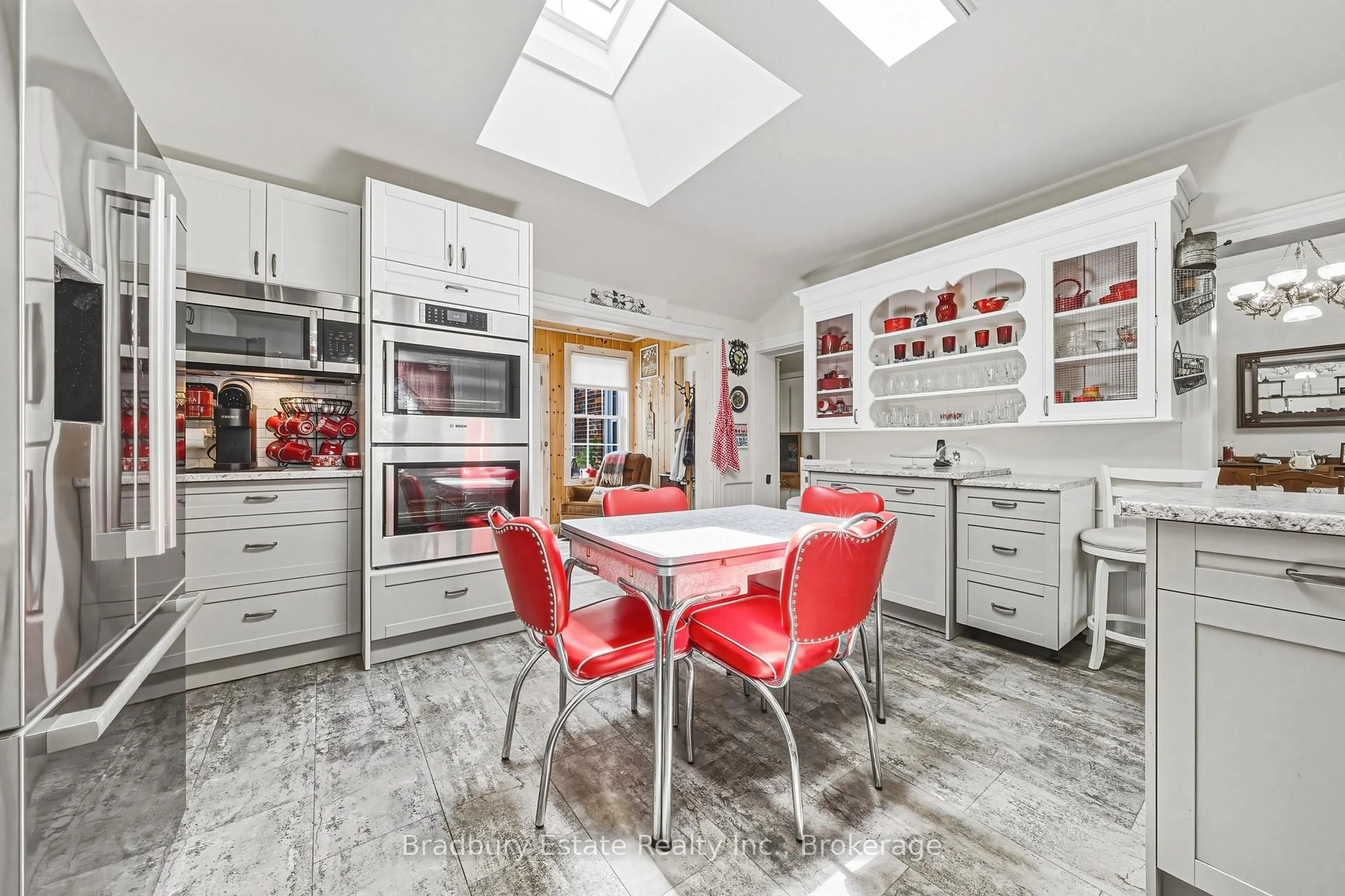 Open concept kitchen, ceramic/tile floor for 670 Mount Pleasant Rd, Brant Ontario N0E 1K0