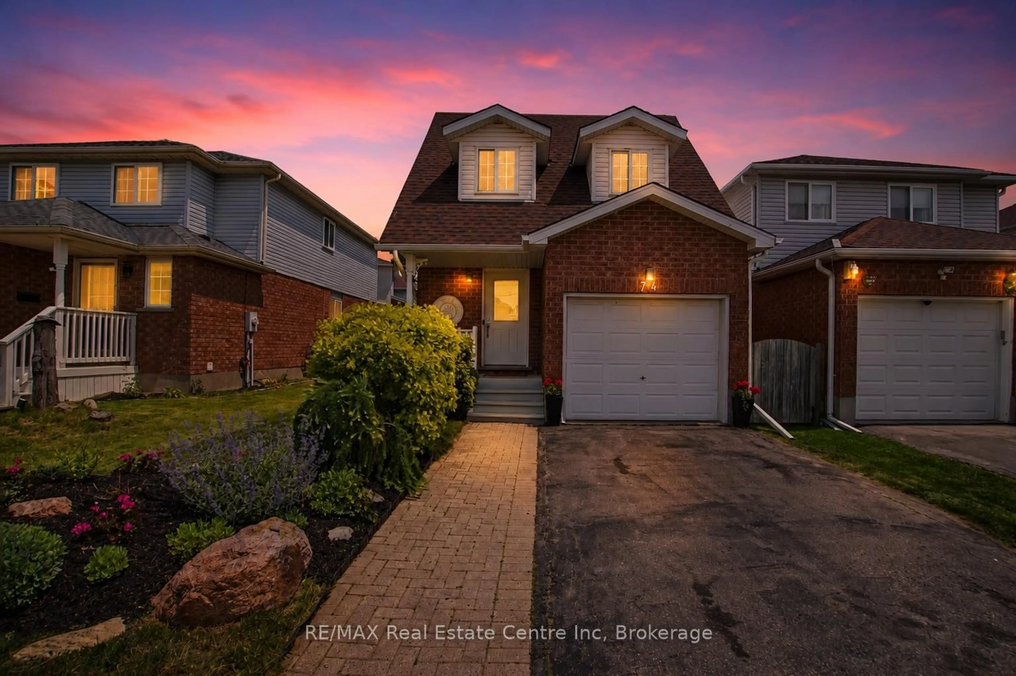 Home with brick exterior material, street for 74 Activa Ave, Kitchener Ontario N2E 3R4