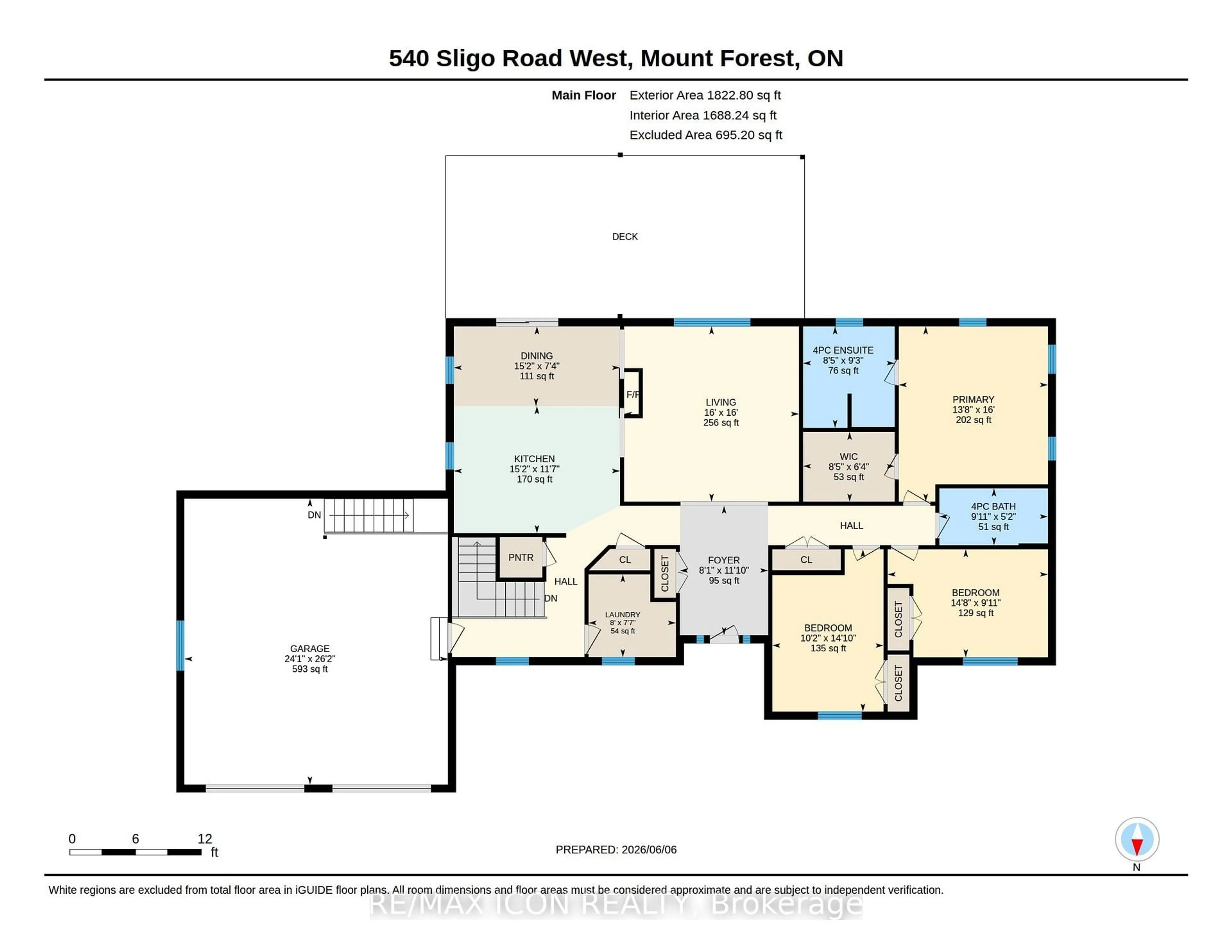Floor plan for 540 Sligo Rd, Wellington North Ontario N0G 2L1