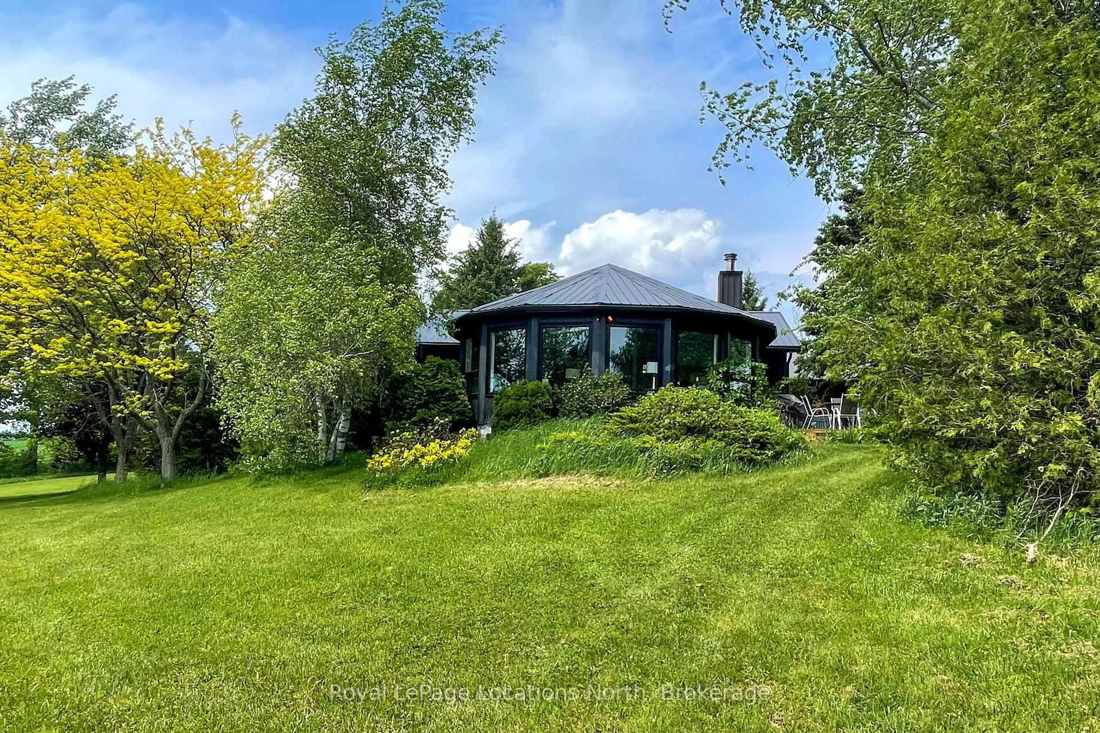 A pic from outside/outdoor area/front of a property/back of a property/a pic from drone, water/lake/river/ocean view for 26106 Euphrasia St. Vincent Townline, Grey Highlands Ontario N4L 1W6