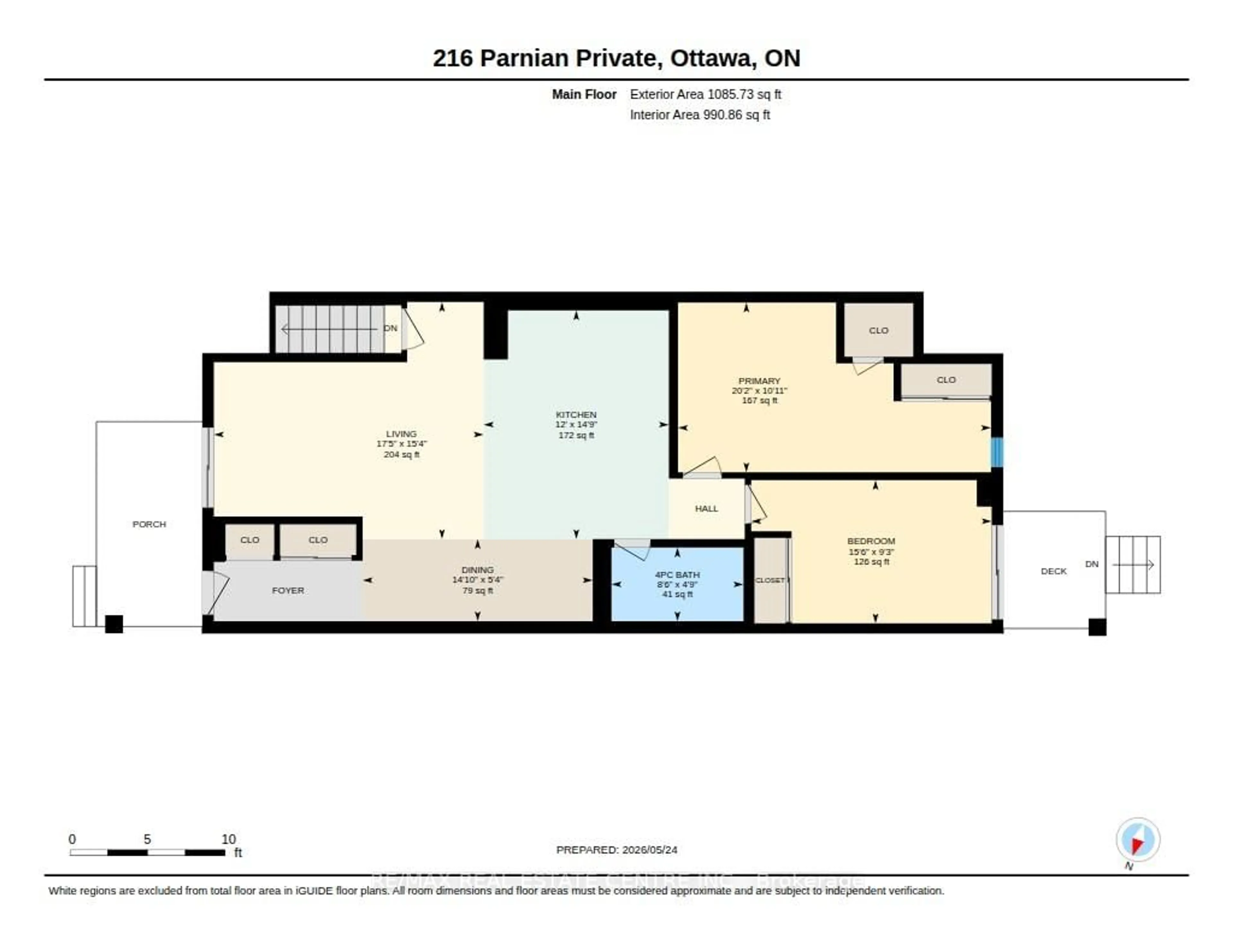 Floor plan for 216 Parnian Pvt Private, Ottawa Ontario K2J 6H3