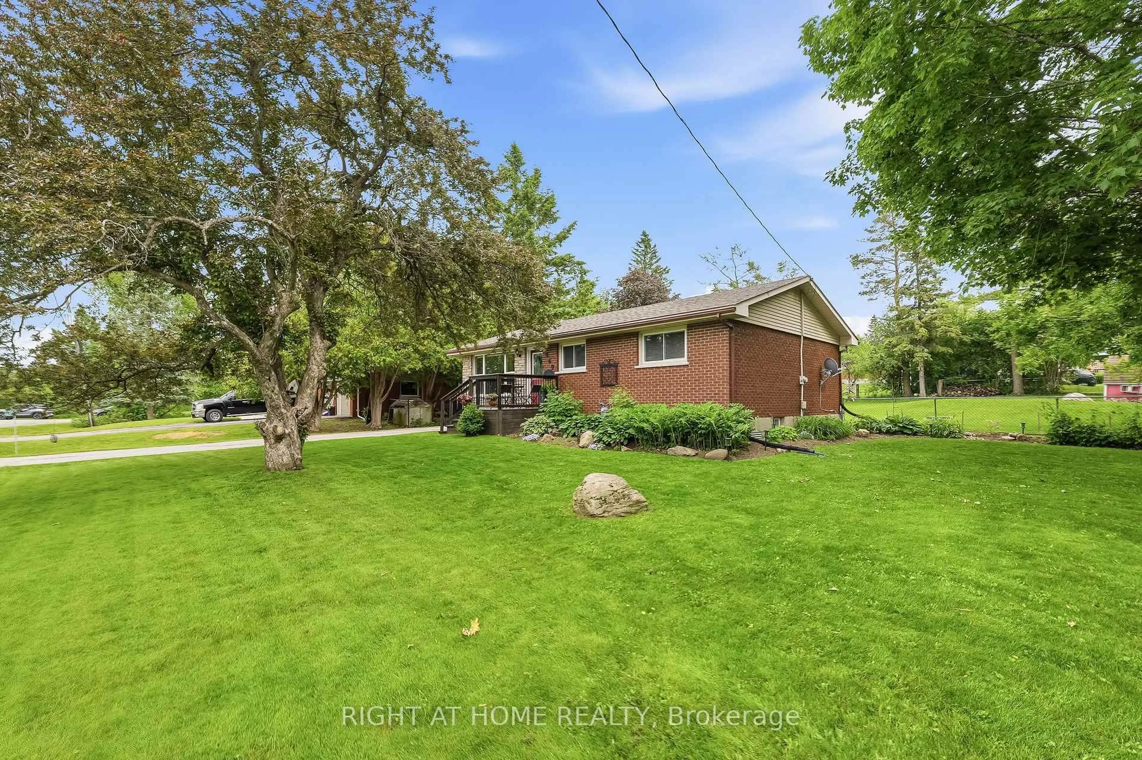 A pic from outside/outdoor area/front of a property/back of a property/a pic from drone, water/lake/river/ocean view for 969 Rae Ave, Selwyn Ontario K0L 1H0